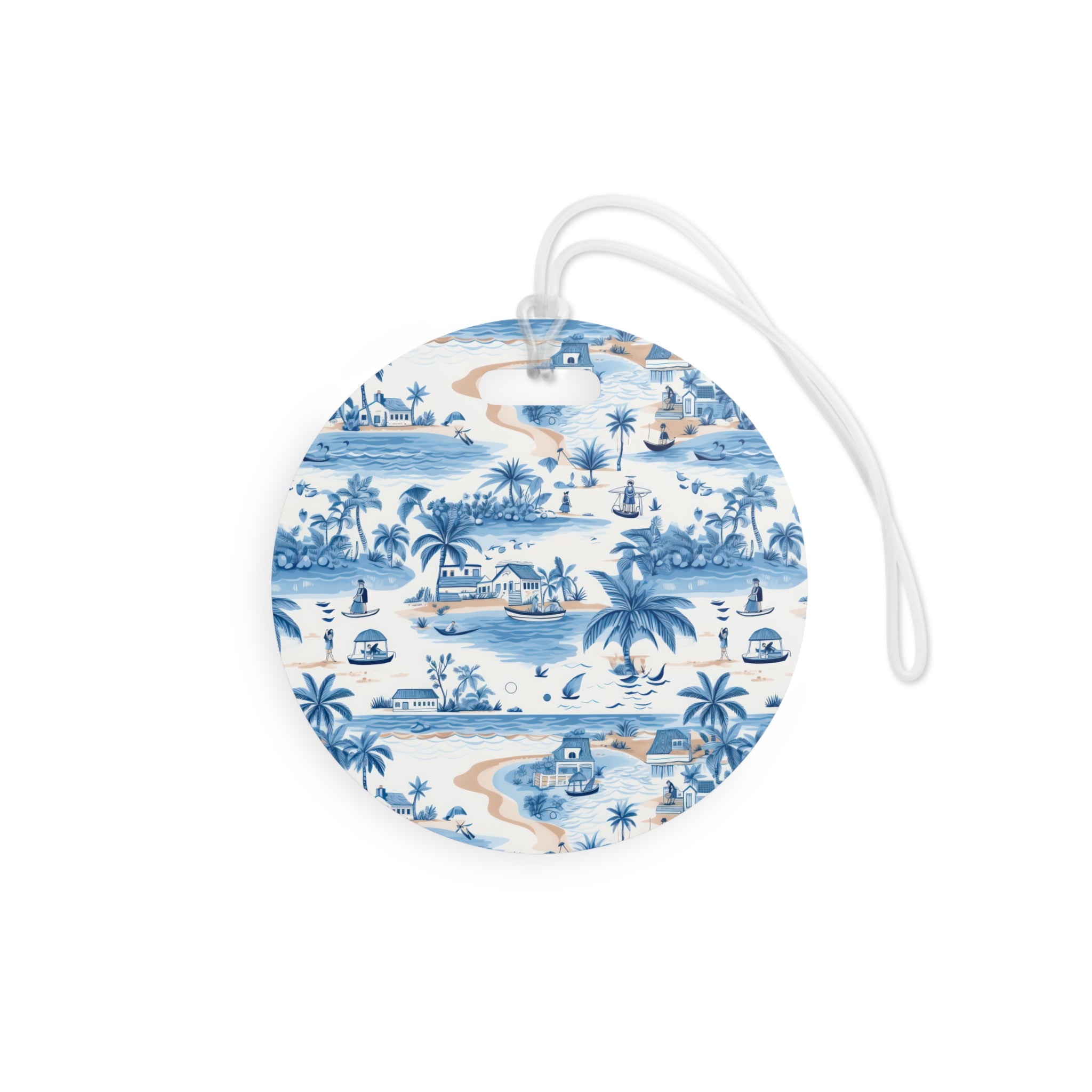 Tropical Blue Luggage Tag, Travel Accessories, Luggage, Vacation must have, Beach Vacation Supplies