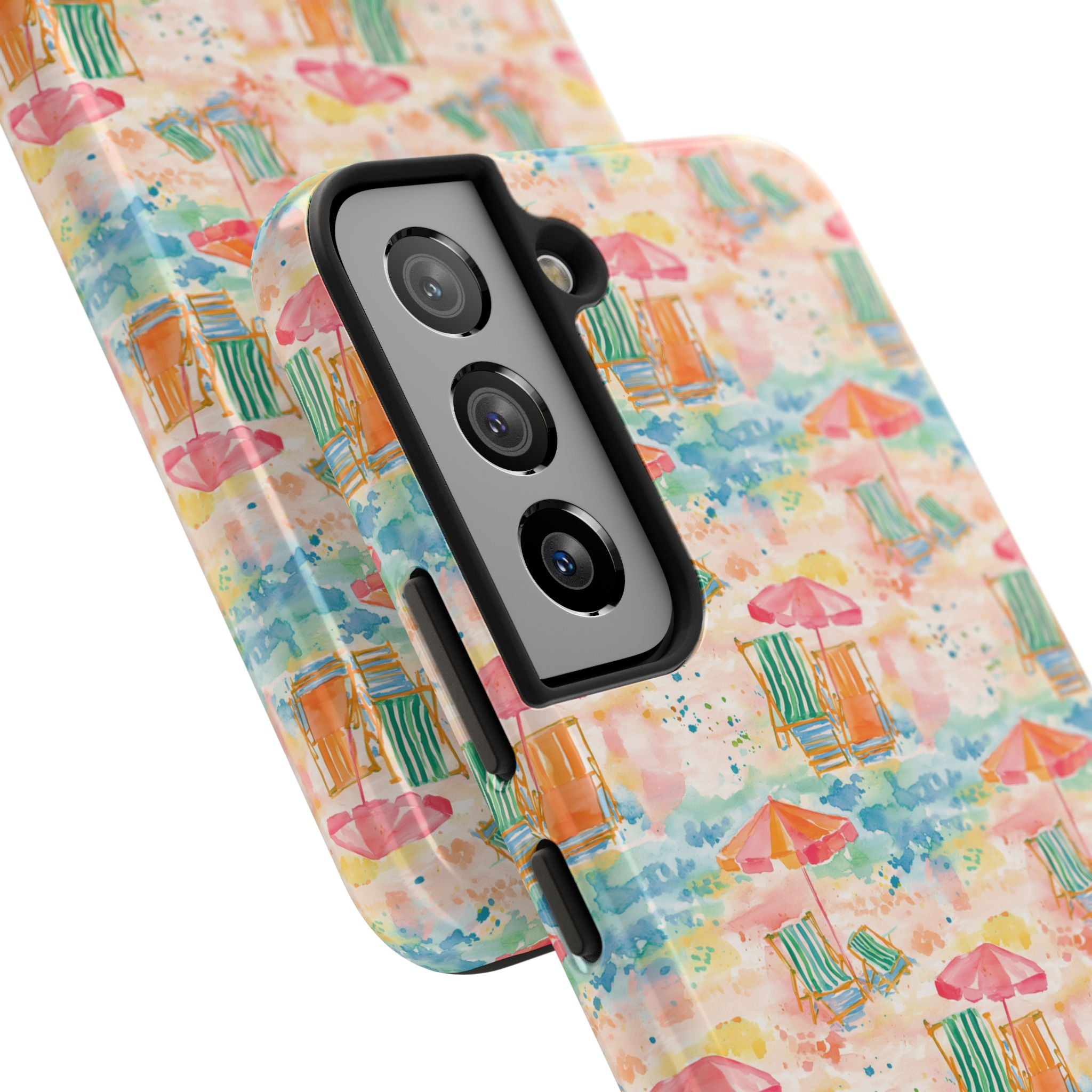 Beach Vibes - Colorful Beach Scene Tough Phone Cases | Summer Vibes, Beach Lover Gift, Durable Case, Phone Accessories, Fun Design