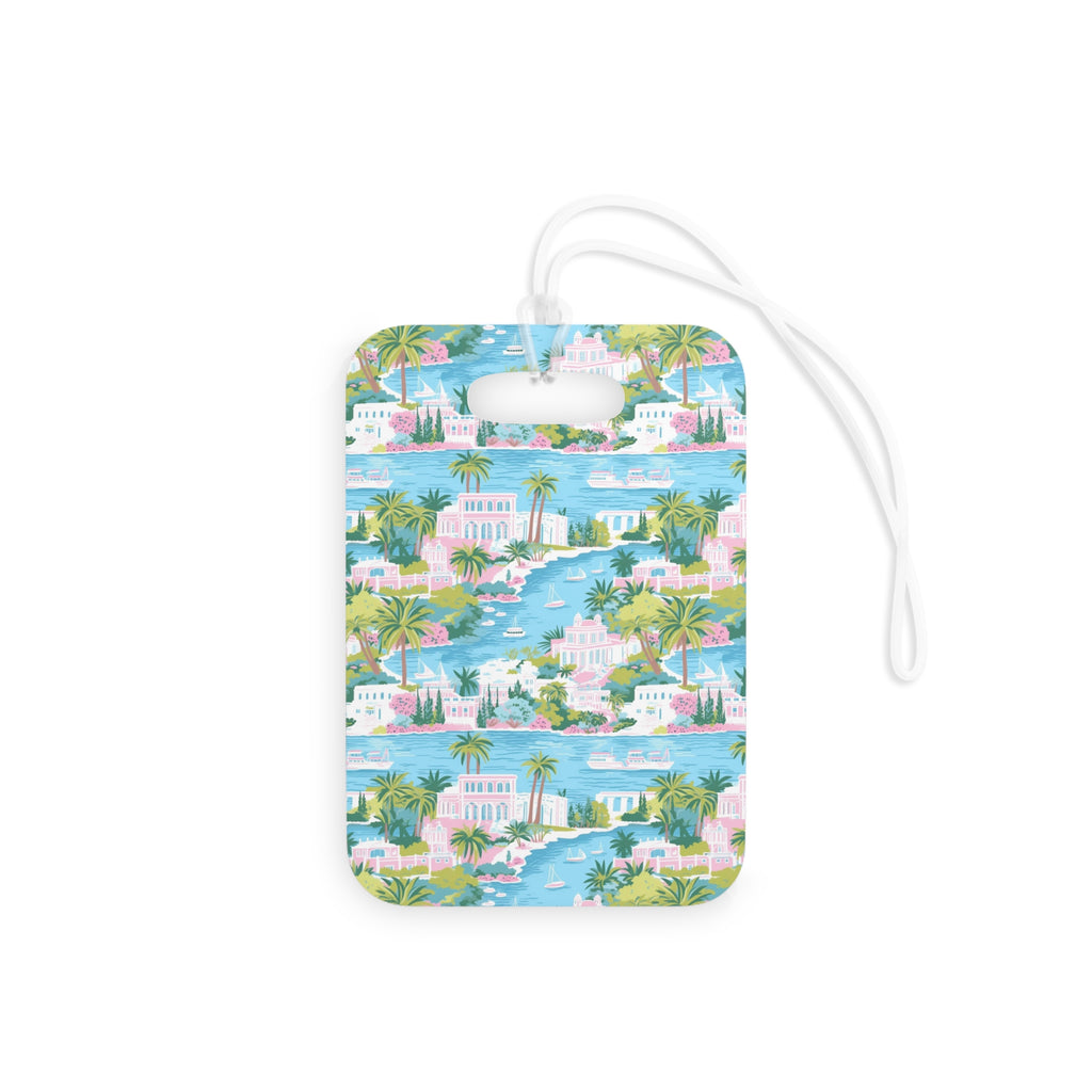 Greek Island Luggage Tag, Travel Accessories, Luggage, Vacation must have, Beach Vacation Supplies