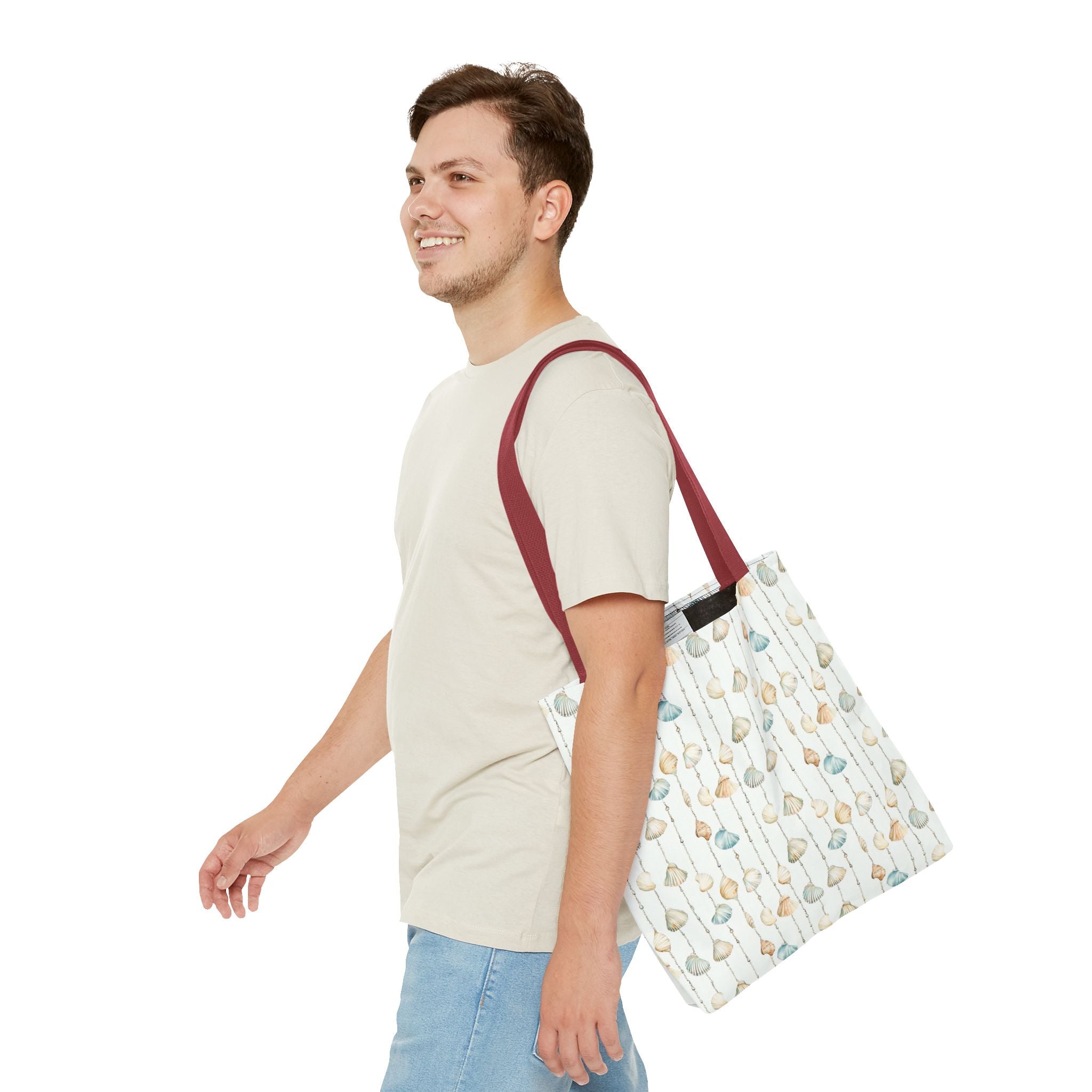 Seashell Lovers- Chic Patterns Tote Bag, Stylish Handbag, Reusable Shopping Tote, Beach Bag, Gift for Her, Eco-Friendly Bag, Casual Purse