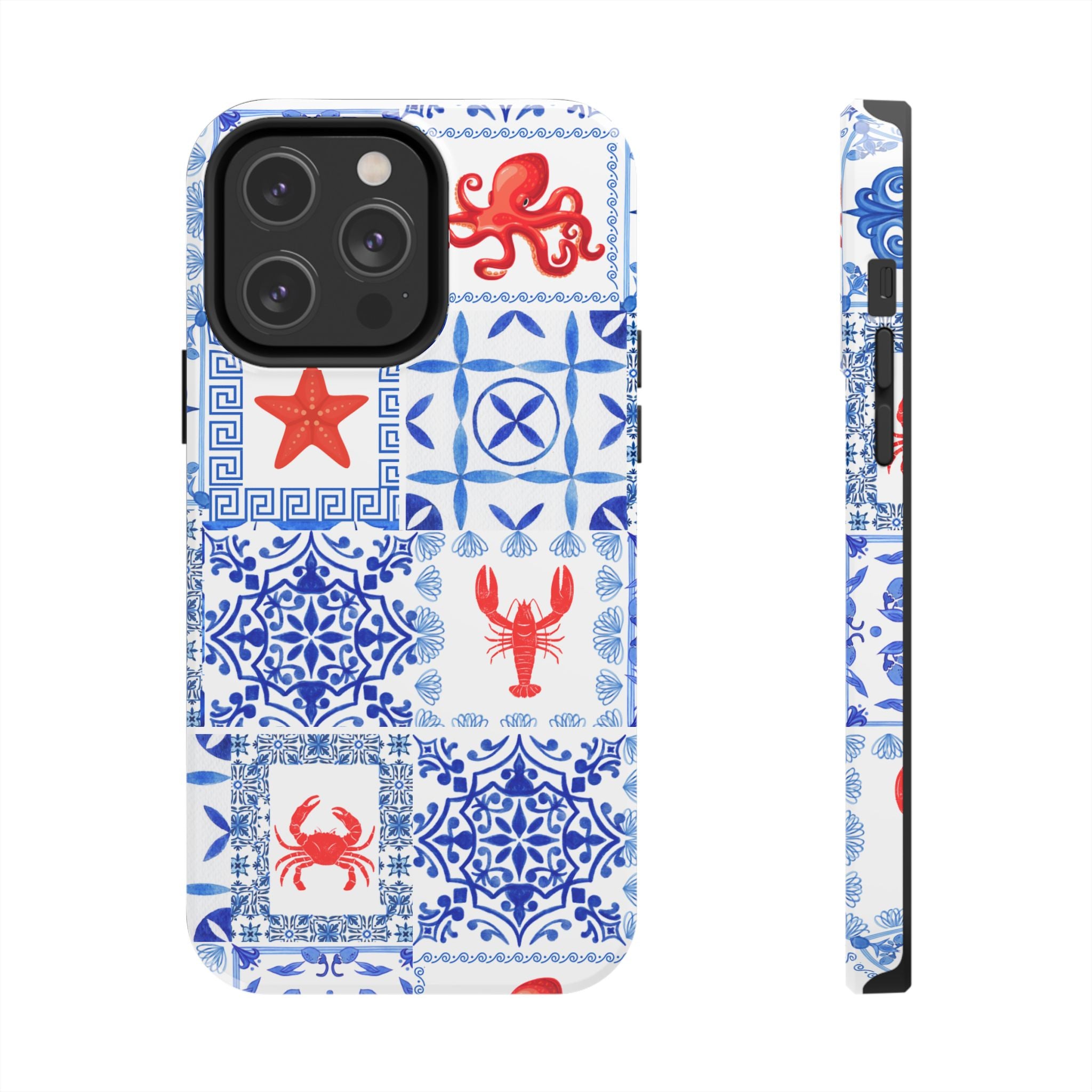 Greek Sea- Coastal Chic Phone Case - Nautical Sea Life Design, Marine Themed Tough Case, Ocean Lover Gift, Beach Decor, Summer Vibes