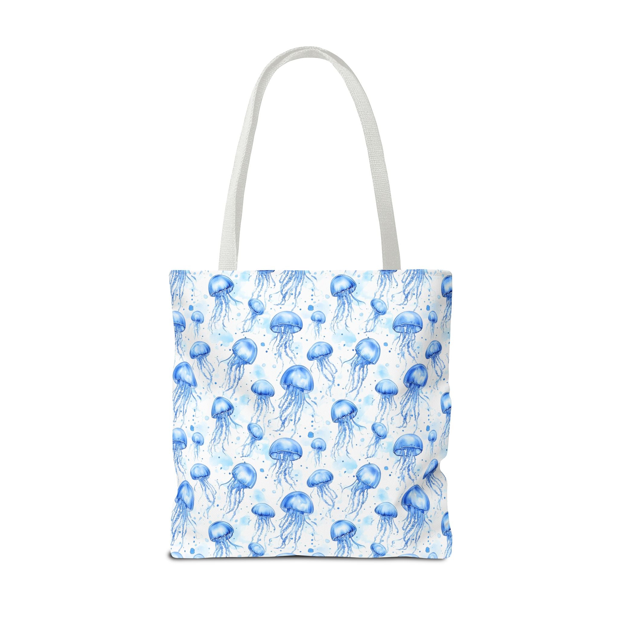 Blue Jellyfish Tote Bag - Ocean-Inspired Carryall, Beach Bag, Eco-Friendly Shopping Tote, Perfect Gift for Sea Lovers