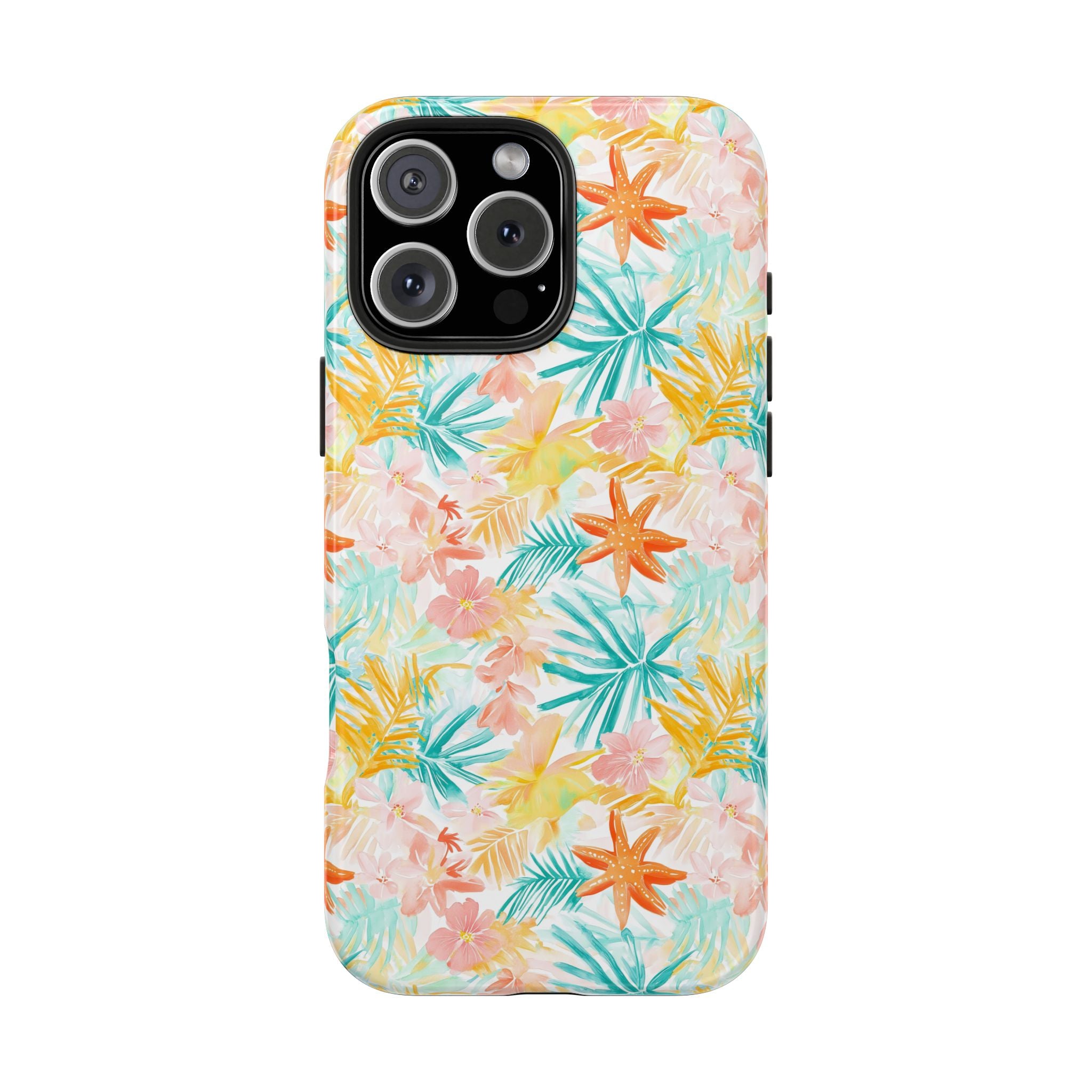 Tropical Starfish - Floral Phone Case - Summer Vibe, Durable Protection, Gift for Beach Lovers, Tropical Decor, Eco-Friendly Design