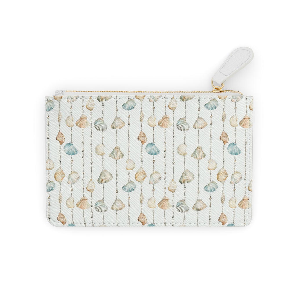 Seashell Lovers Mini Vegan Leather Clutch Bag, Seashell Clutch, Coastal Bag, Gift for her