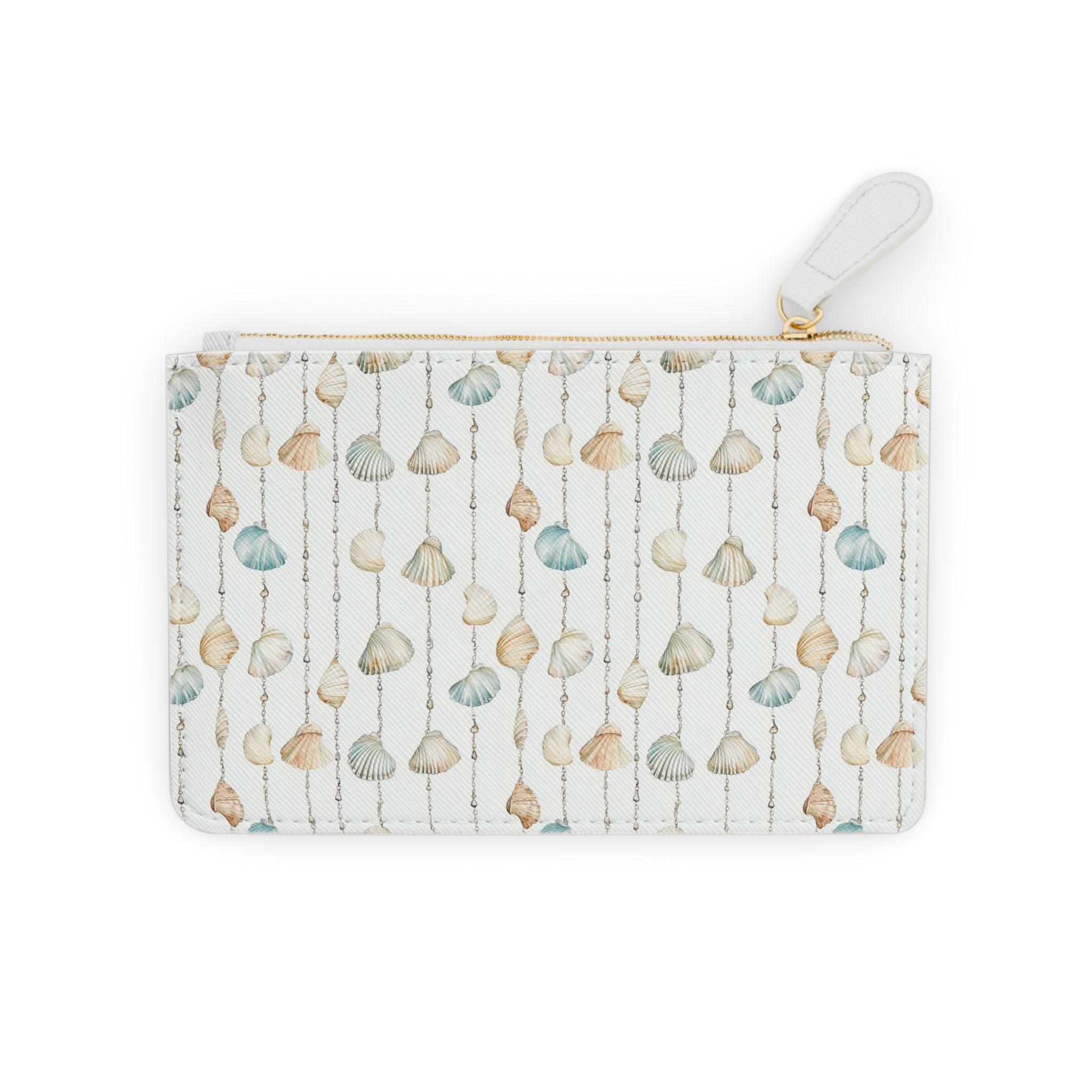 Seashell Lovers Mini Vegan Leather Clutch Bag, Seashell Clutch, Coastal Bag, Gift for her