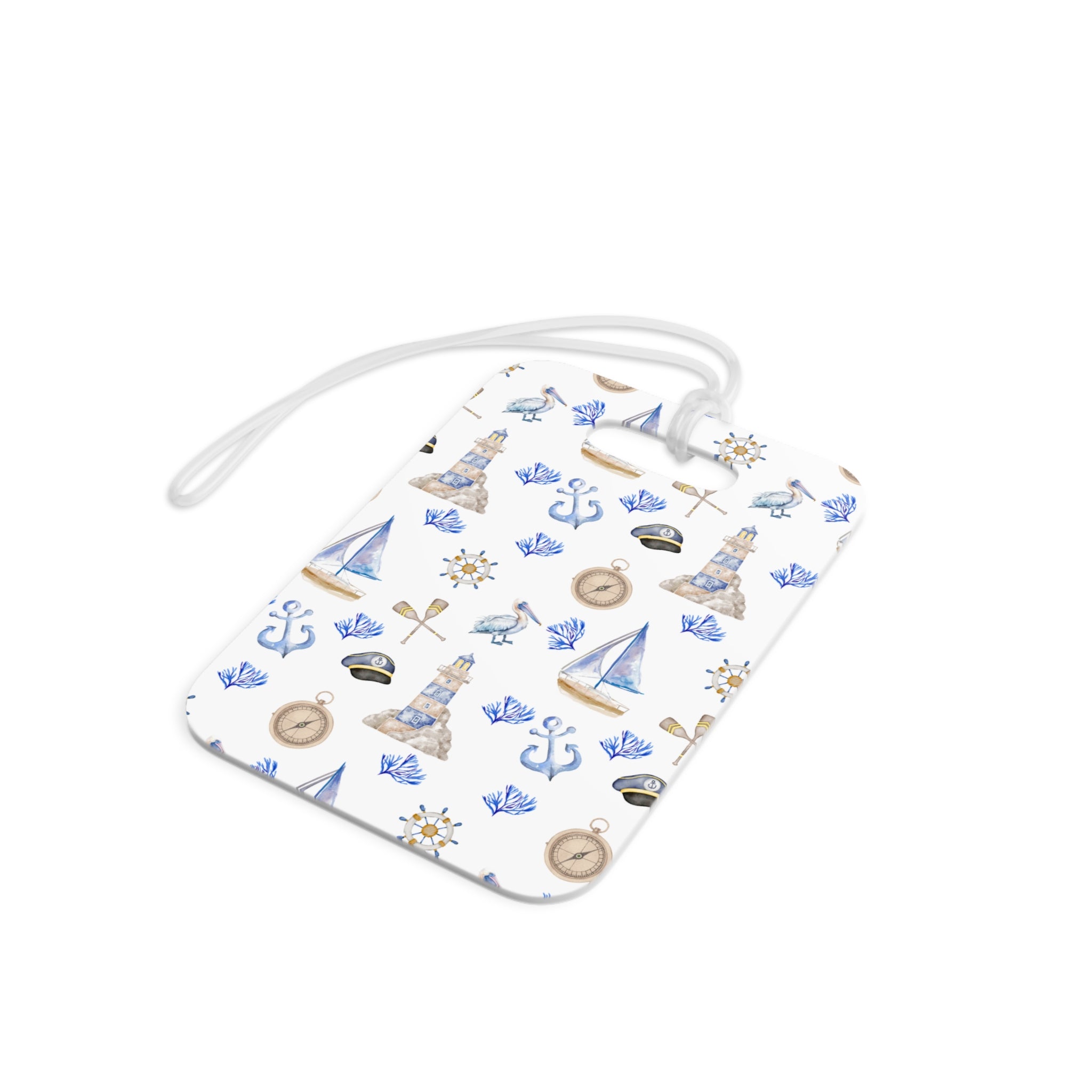 Sail Away- Nautical Luggage Tags, Travel Accessories, Personalized Baggage Tags, Ocean Theme Gift, Vacation Essentials, Cruise Gear