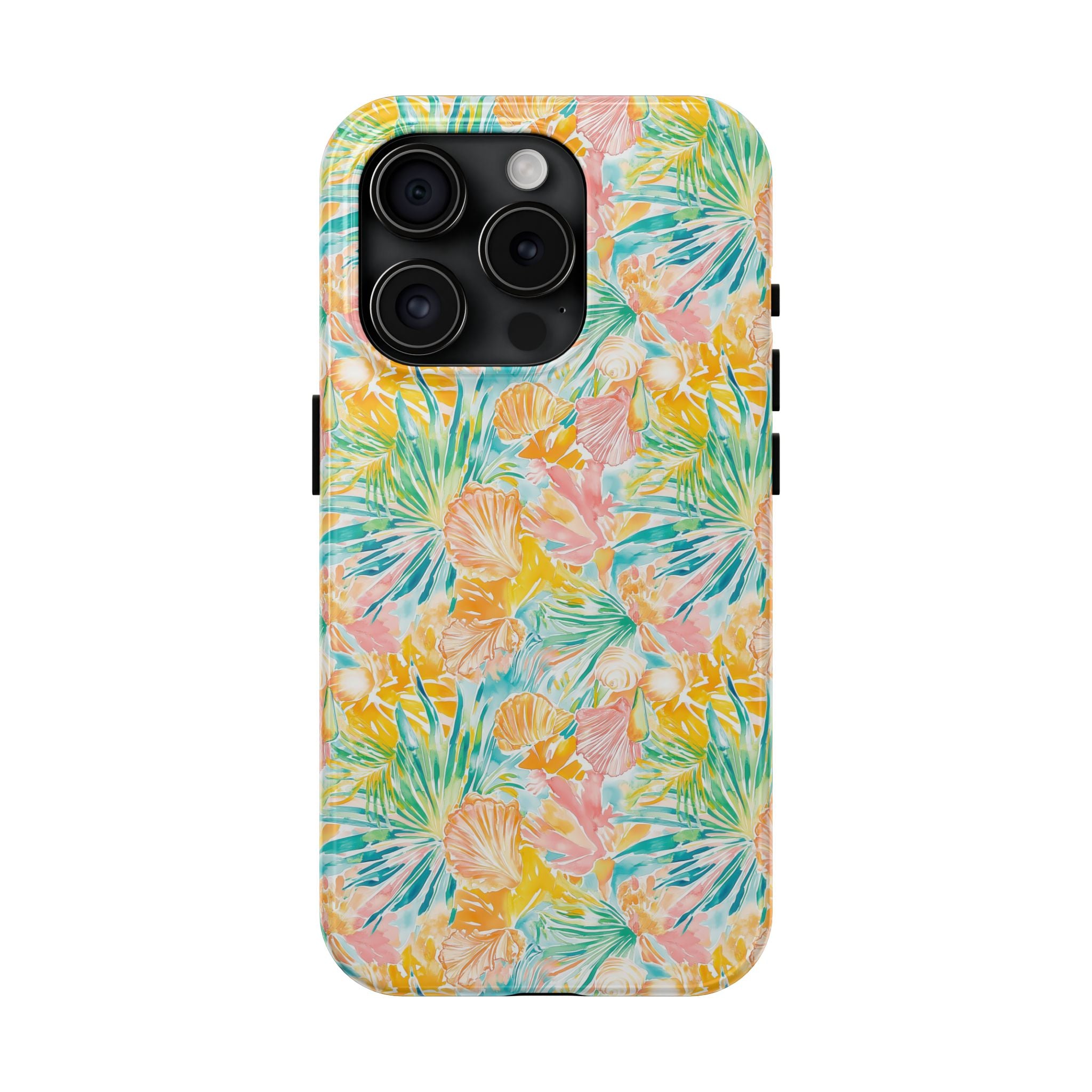 Neon Tropics- Tough Phone Cases, Floral Phone Covers, Summer Accessories, Stylish Phone Protection, Gifts for Her