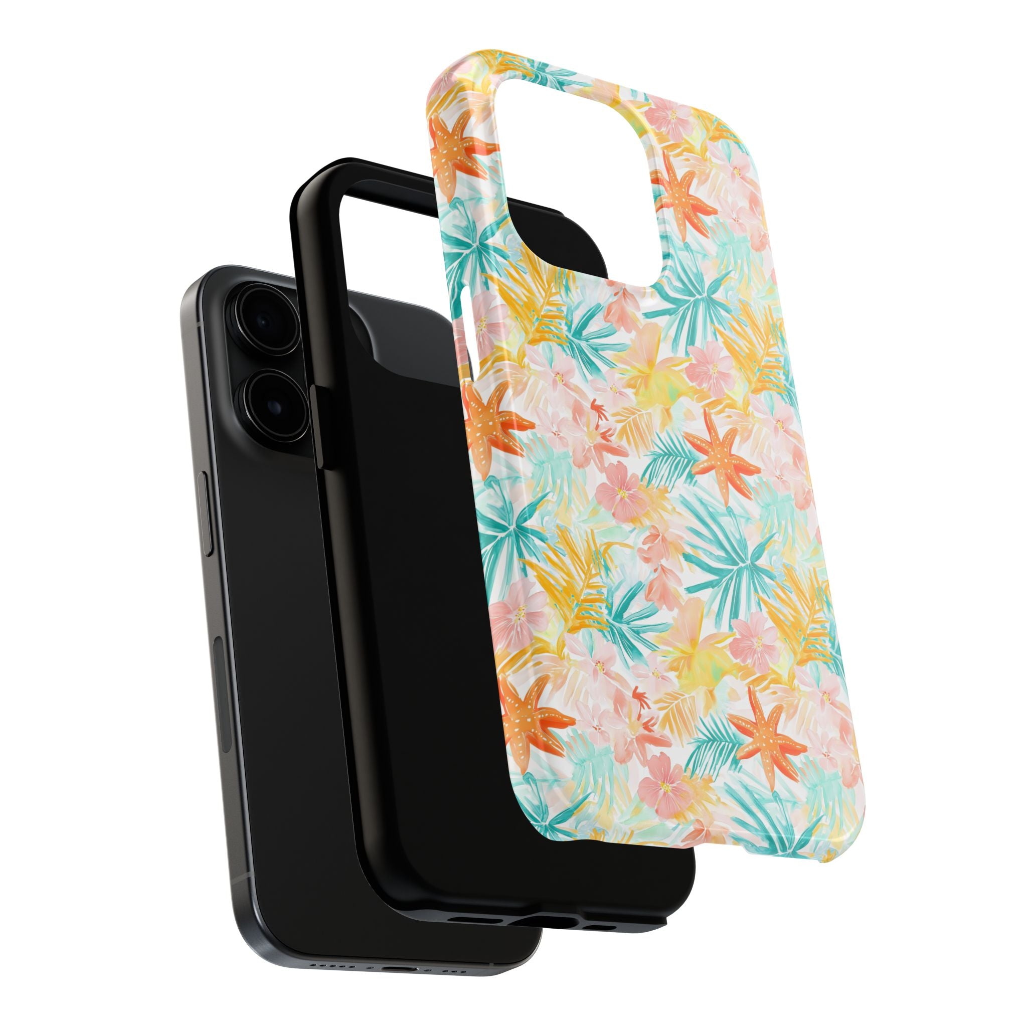 Tropical Starfish - Floral Phone Case - Summer Vibe, Durable Protection, Gift for Beach Lovers, Tropical Decor, Eco-Friendly Design