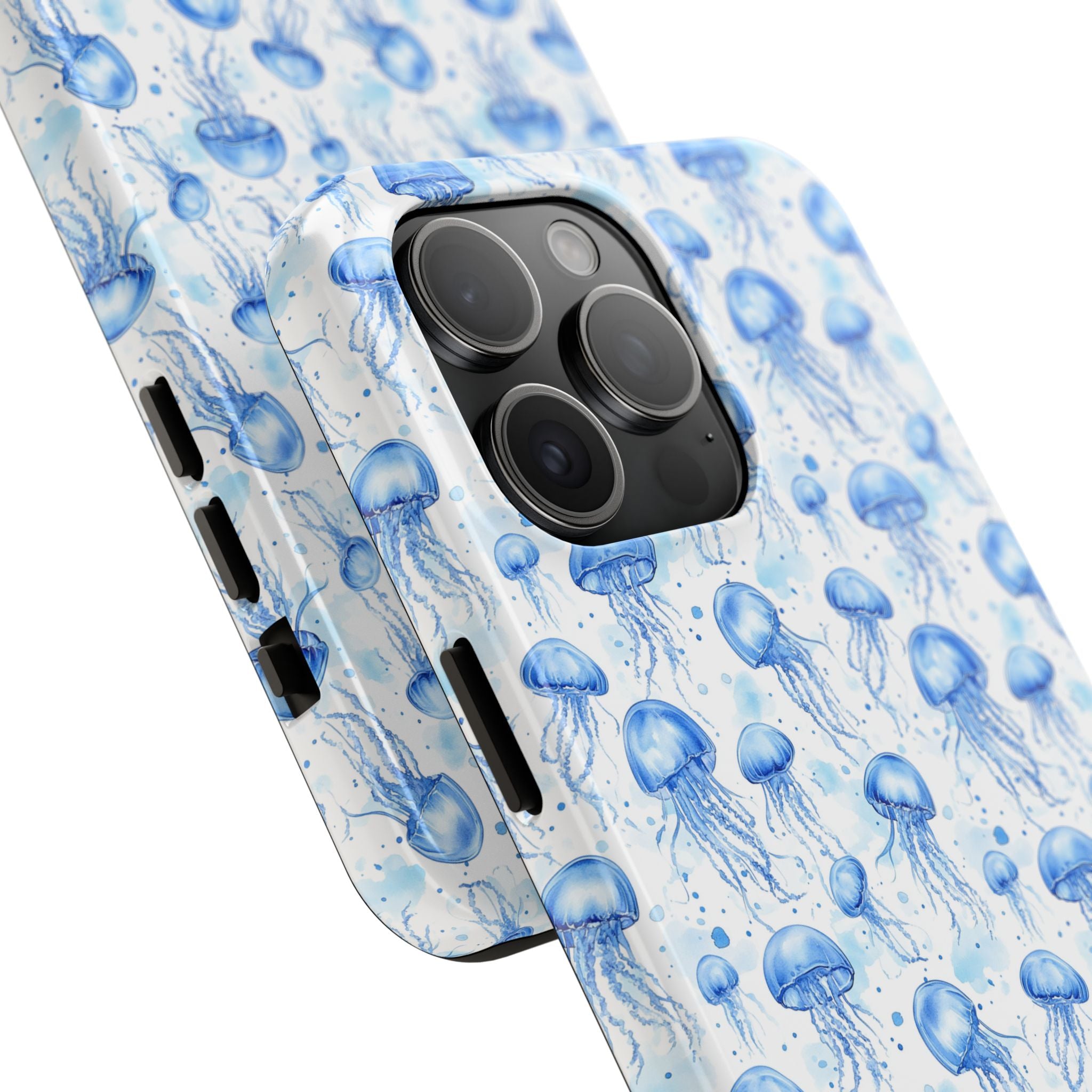 Blue Jellyfish Tough Phone Case | Unique Ocean Vibe | Gift for Marine Lovers, Durable Protection, Trendy Accessories, Beach Theme