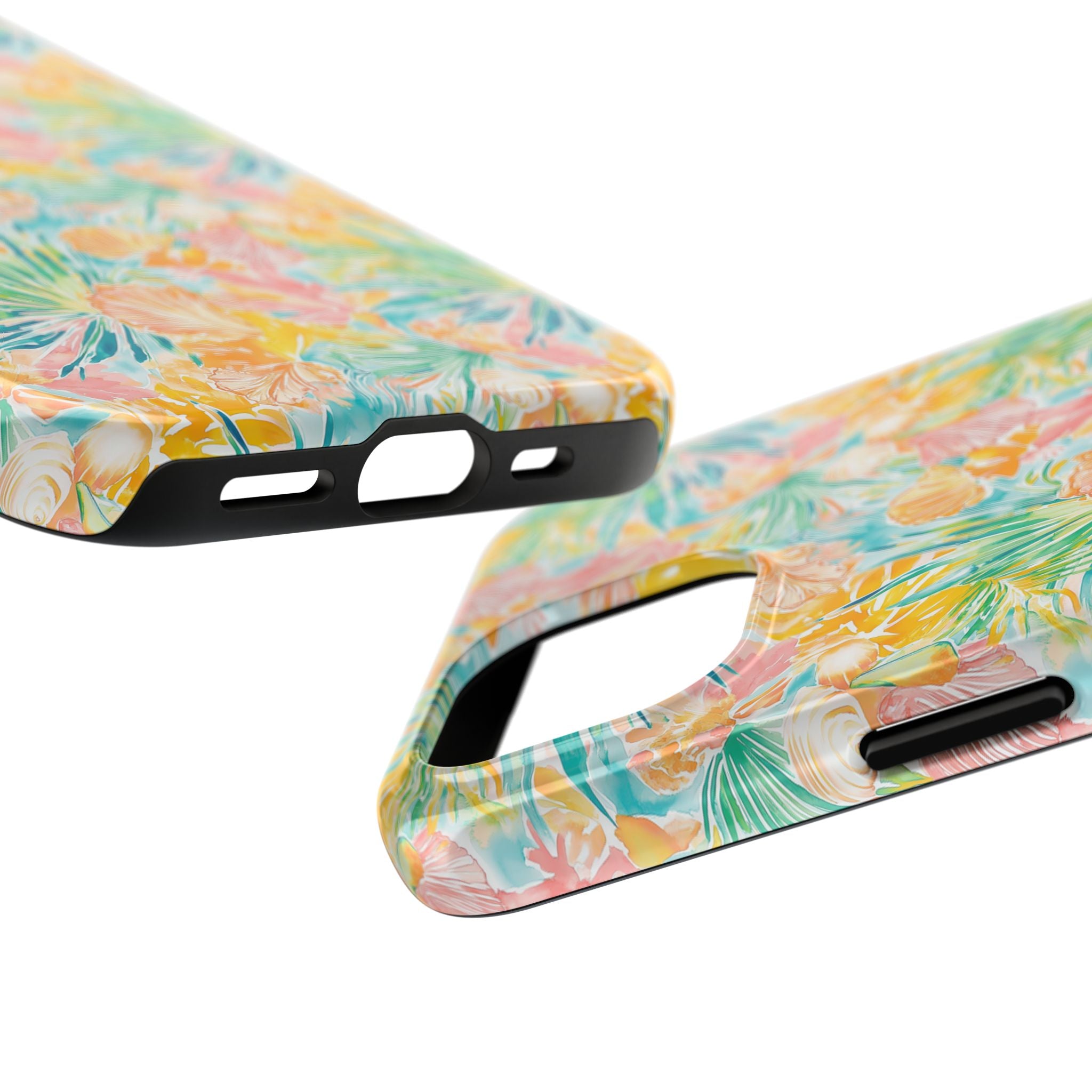 Neon Tropics- Tough Phone Cases, Floral Phone Covers, Summer Accessories, Stylish Phone Protection, Gifts for Her