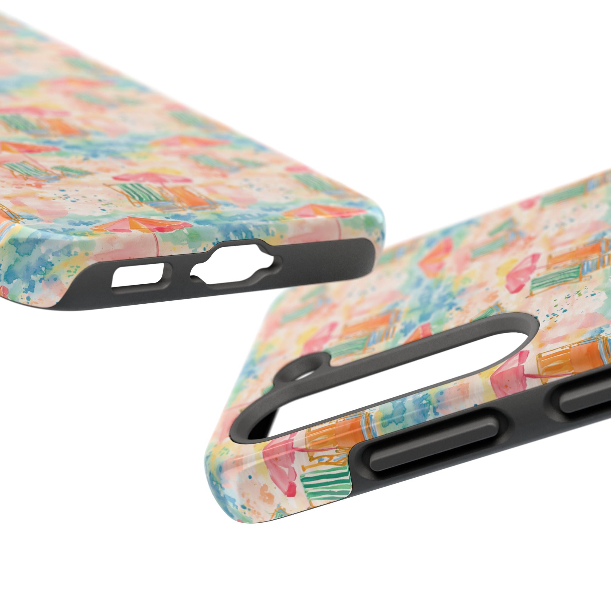 Beach Vibes - Colorful Beach Scene Tough Phone Cases | Summer Vibes, Beach Lover Gift, Durable Case, Phone Accessories, Fun Design