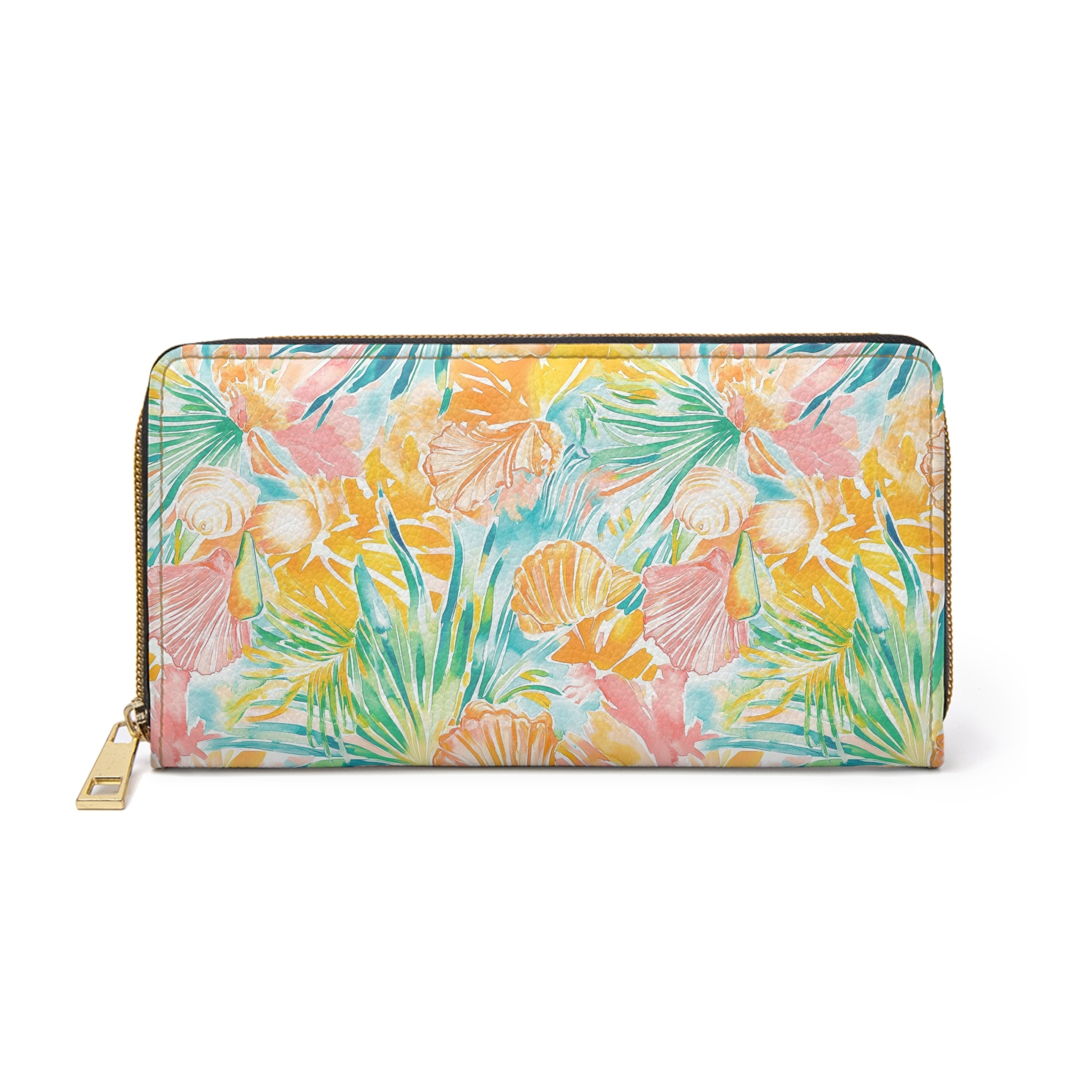 Neon Tropics Vegan Leather Wallet - Perfect for Summer Adventures, Beach Days, Travel, Gifts, and Everyday Use