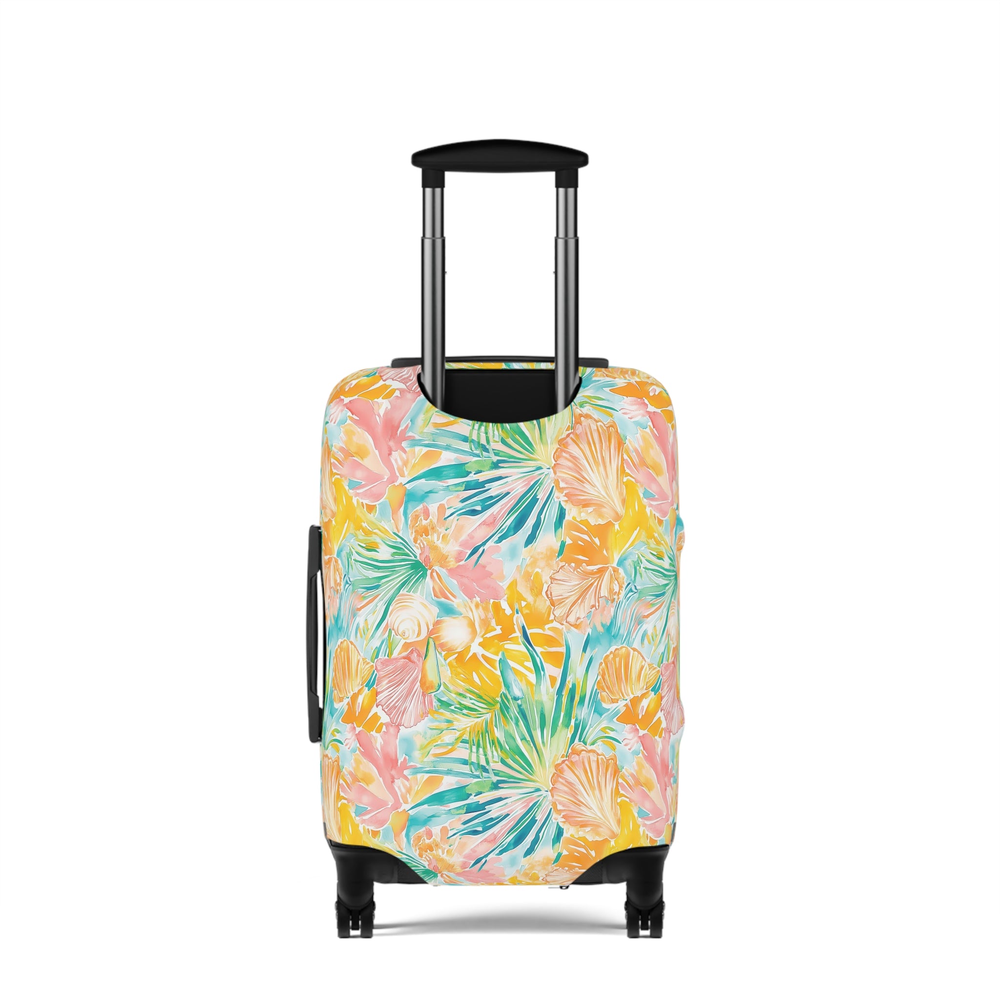 Neon Tropics - Luggage Cover, Vibrant Travel Accessory, Tropical Vacation Essential, Unique Suitcase Protector, Gifts for Travelers
