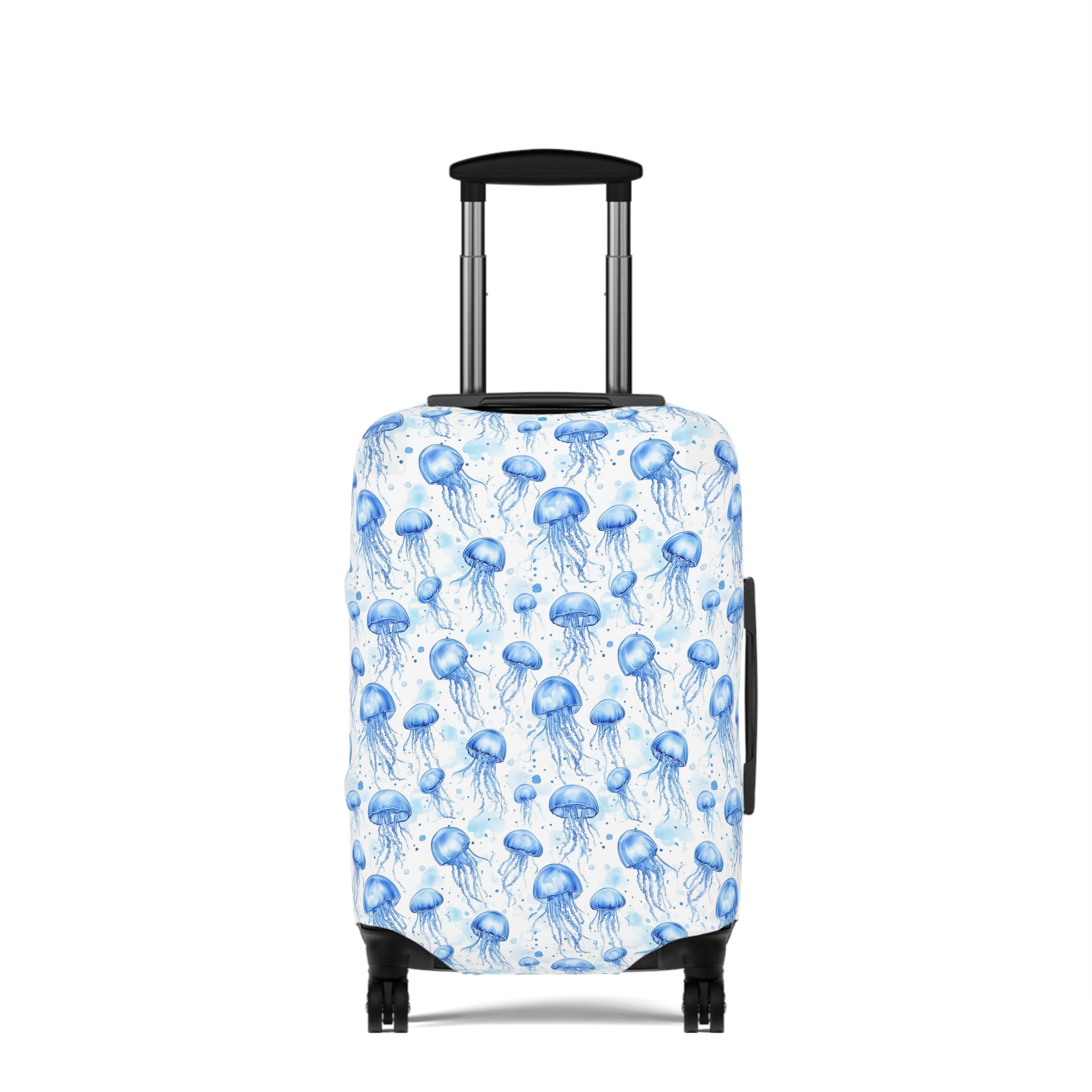 Blue Jellyfish - Vibrant Jellyfish Luggage Cover with Ocean Vibes, Travel Accessory for Beach Lovers, Vacation Essentials, Unique Gift Idea