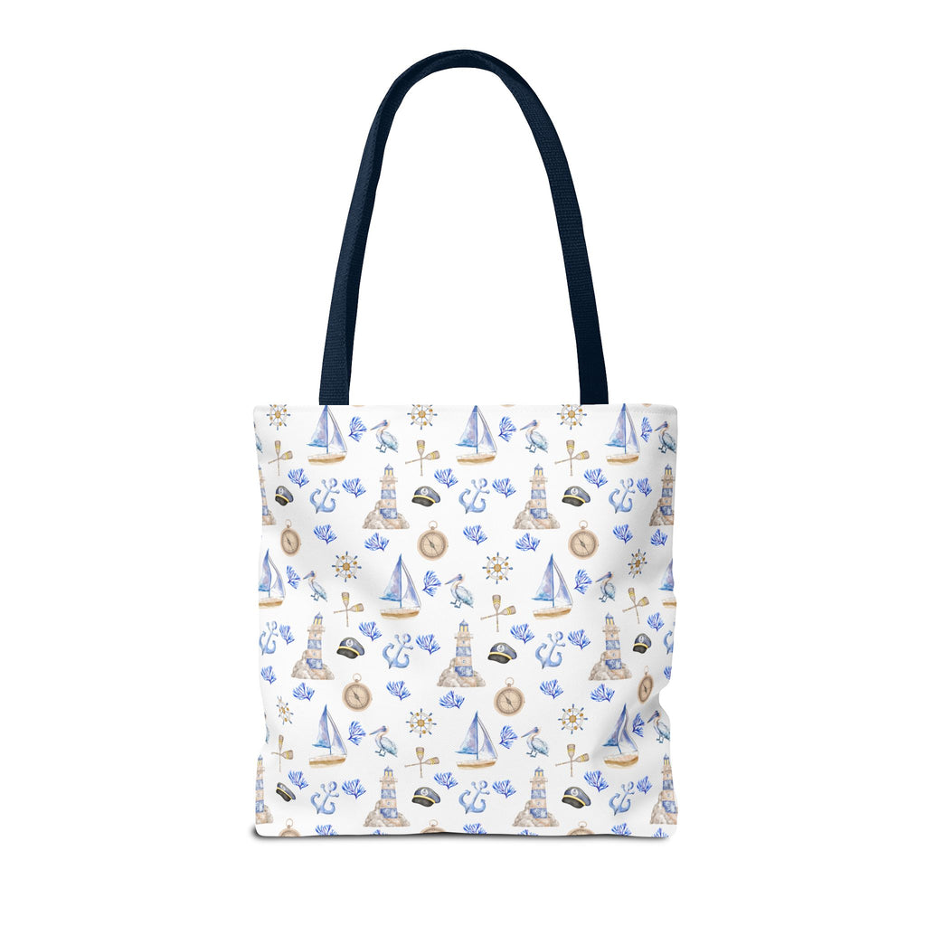 Sail Away - Nautical Themed Tote Bag, Beach Bag, Sailor Tote, Summer Essentials, Gift for Sea Lovers, Travel Bag