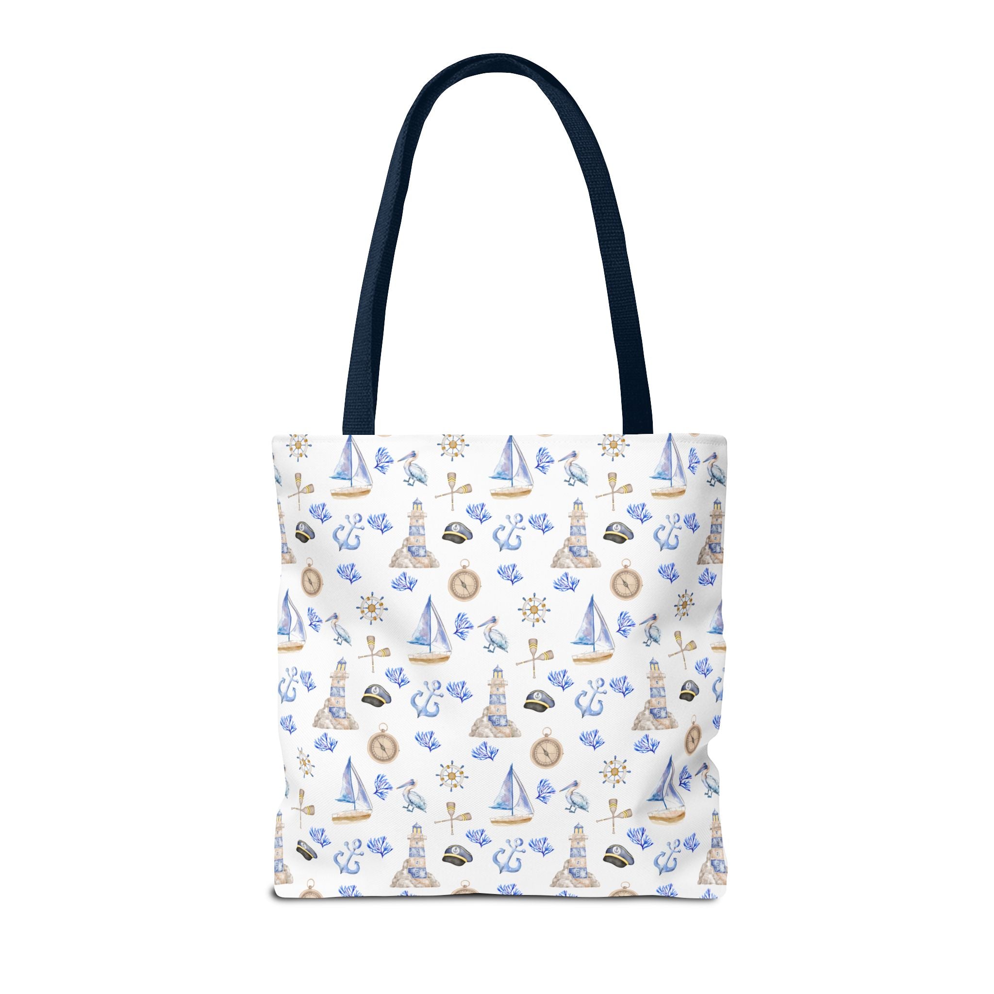 Sail Away - Nautical Themed Tote Bag, Beach Bag, Sailor Tote, Summer Essentials, Gift for Sea Lovers, Travel Bag
