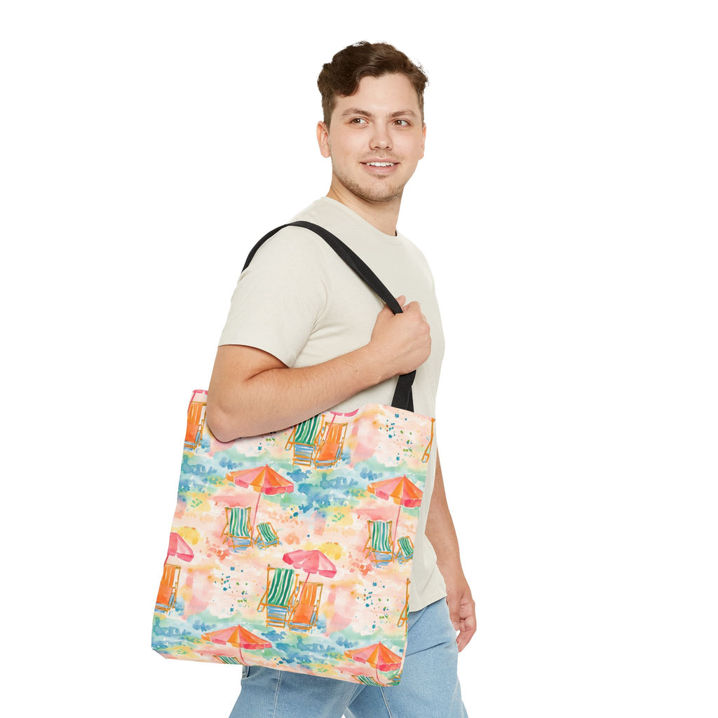 Beach Vibes Tote Bag | Summer Carryall, Vacation Essential, Eco-Friendly Bag, Gift for Her, Travel Organizer
