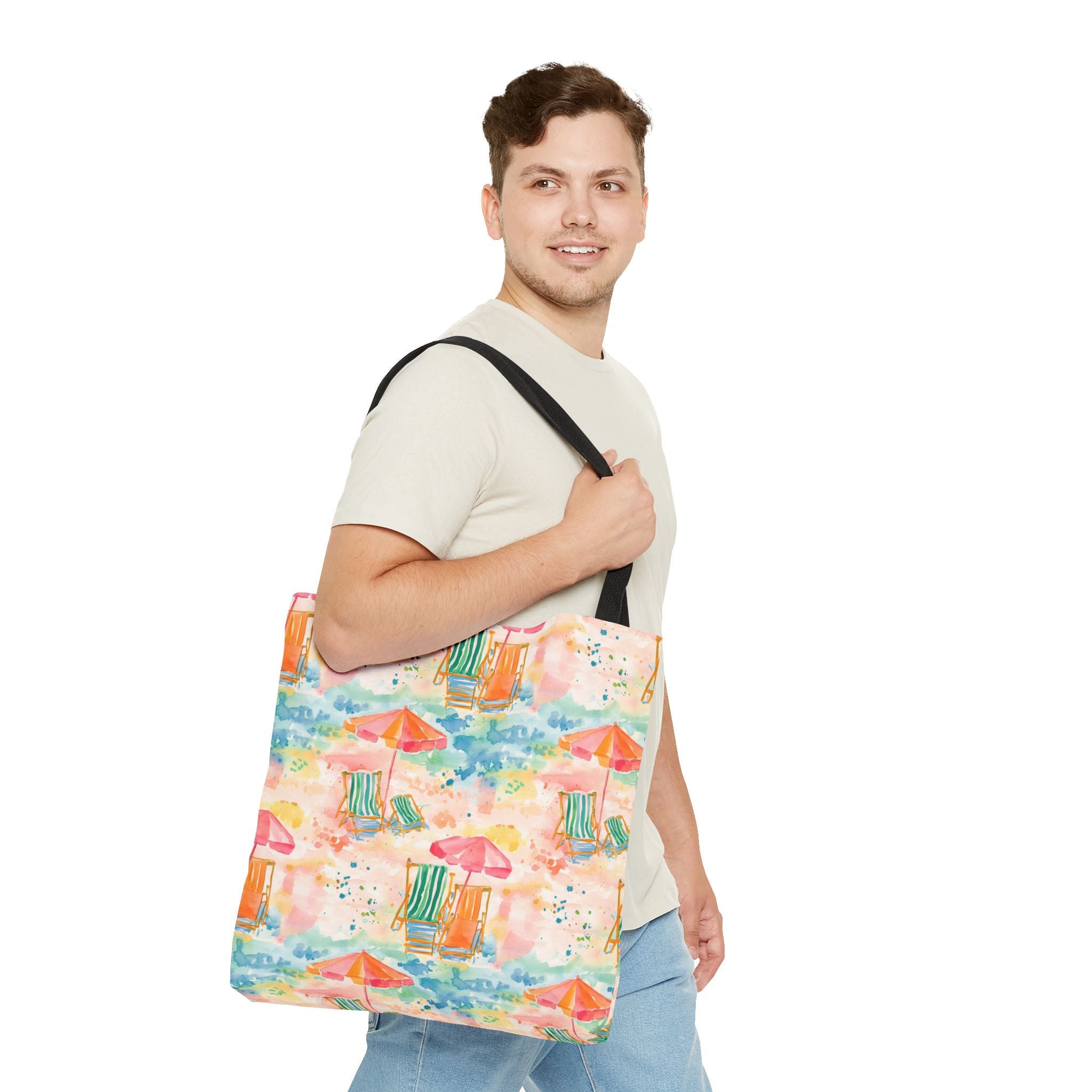 Beach Vibes Tote Bag | Summer Carryall, Vacation Essential, Eco-Friendly Bag, Gift for Her, Travel Organizer