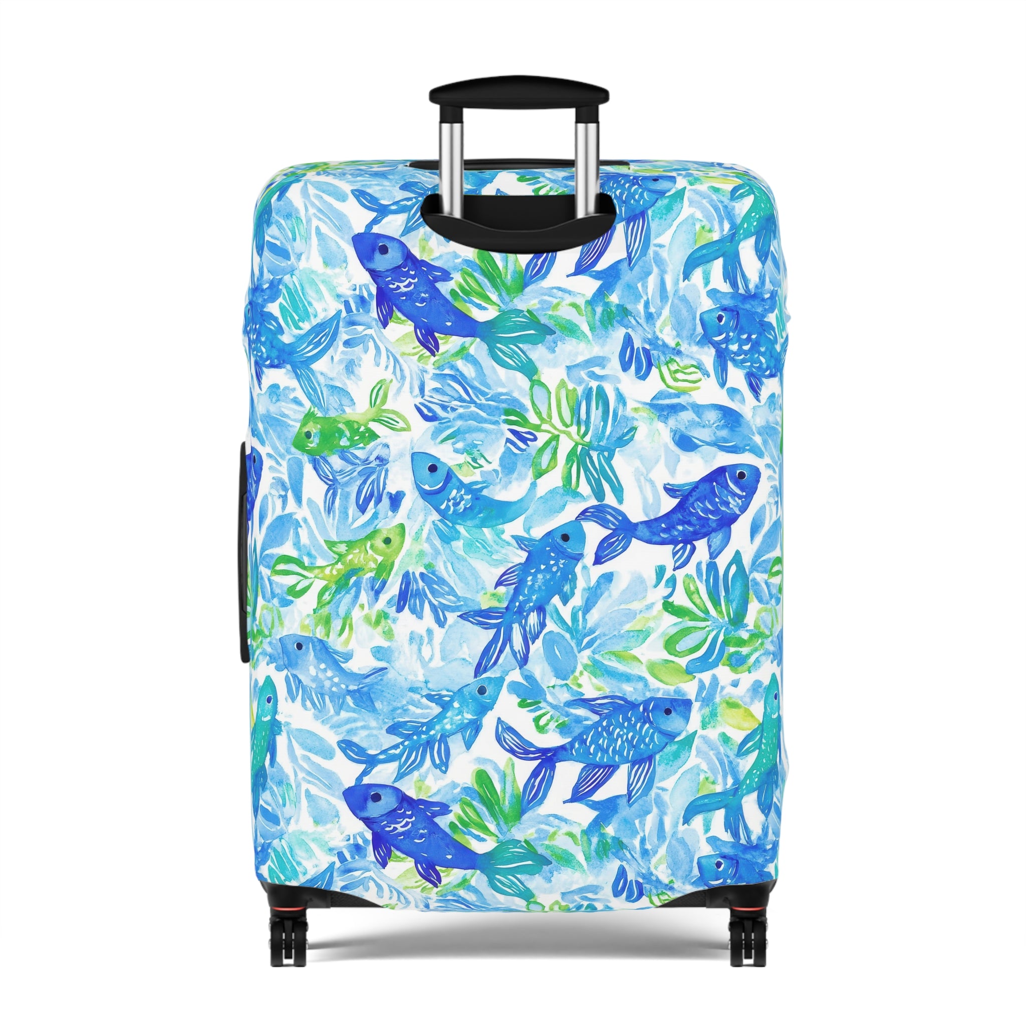 Vibrant Fish - Luggage Cover, Travel Accessory for Adventure Lovers, Suitable for Vacations, Holidays, Summer Trips, Unique Gift Idea
