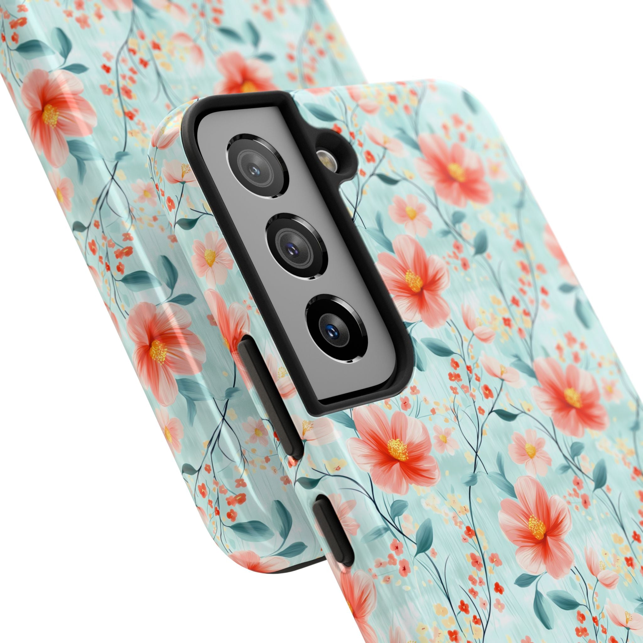 Teal Daisy- Floral Tough Phone Cases, Durable Phone Cover, Stylish Cell Phone Case, Protective Case for Women, Gift for Flower Lovers