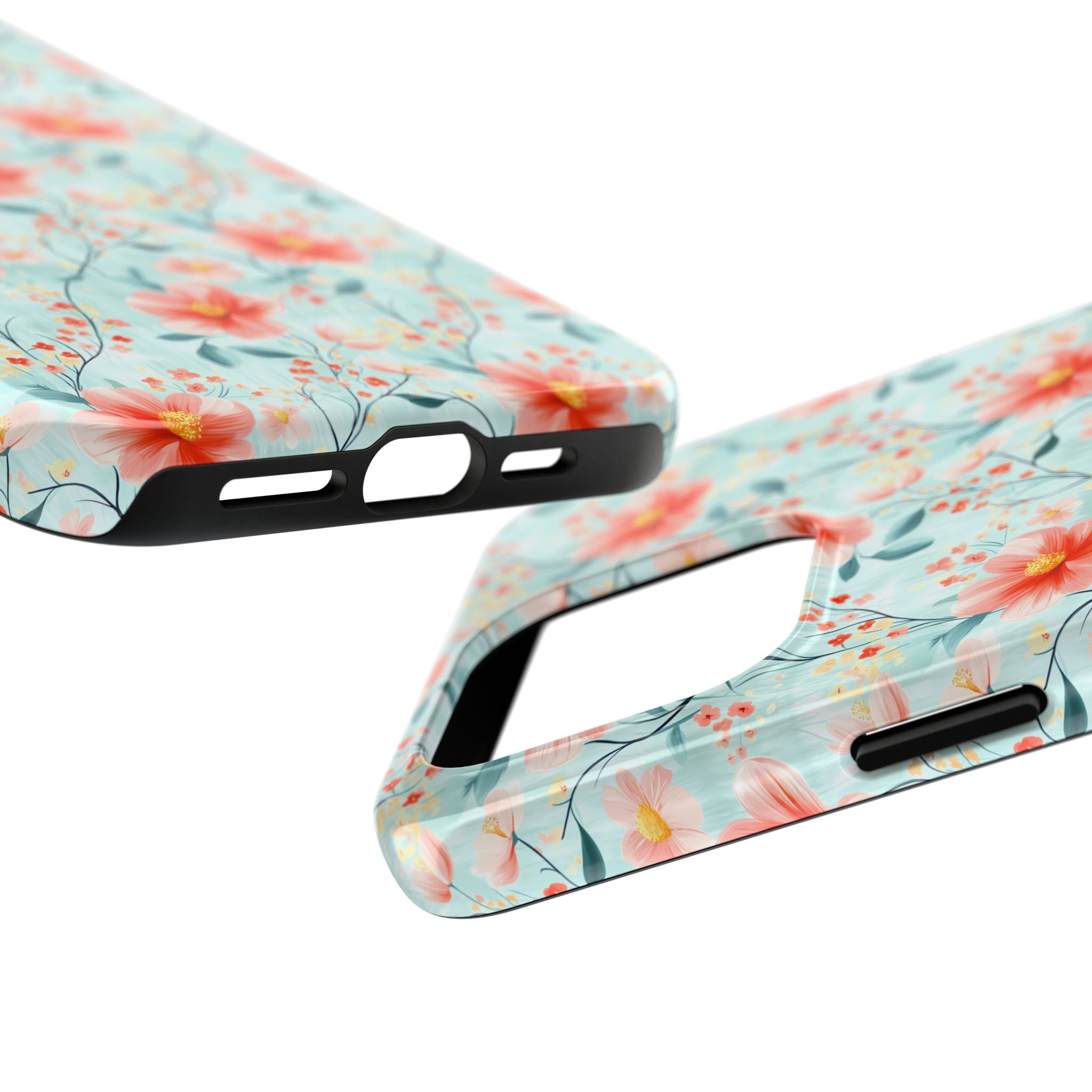 Teal Daisy- Floral Tough Phone Cases, Durable Phone Cover, Stylish Cell Phone Case, Protective Case for Women, Gift for Flower Lovers