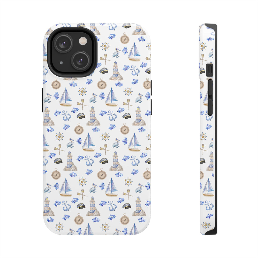 Sail Away- Nautical Phone Case - Tough Sea Adventure Phone Cover, Gifts for Beach Lovers, Summer Decor, Ocean-Inspired Protection