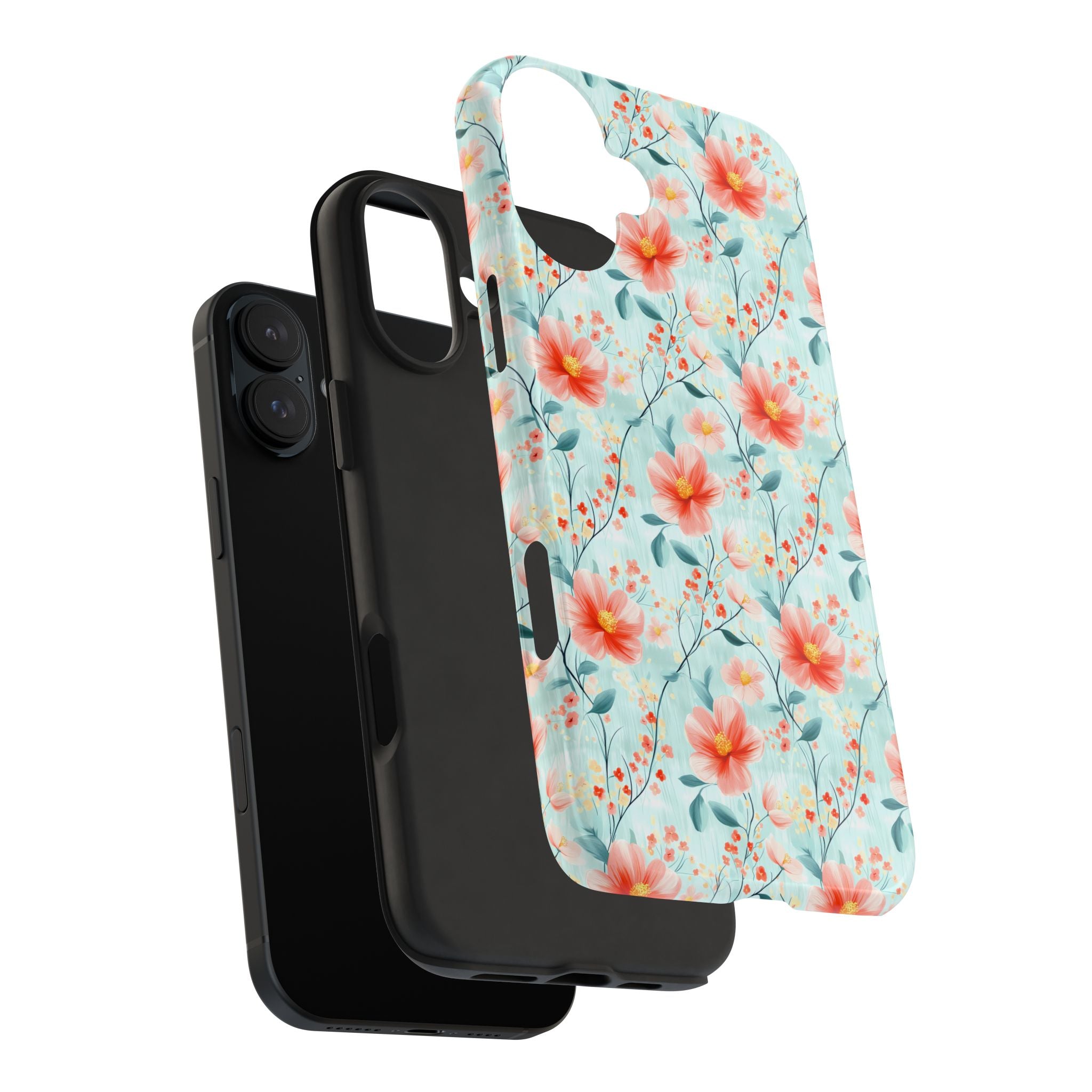 Teal Daisy- Floral Tough Phone Cases, Durable Phone Cover, Stylish Cell Phone Case, Protective Case for Women, Gift for Flower Lovers