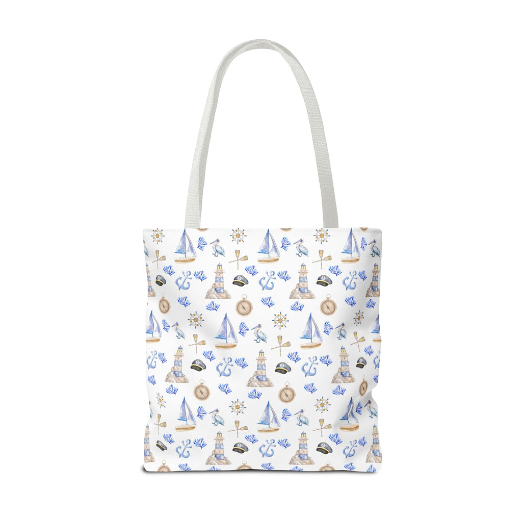 Sail Away - Nautical Themed Tote Bag, Beach Bag, Sailor Tote, Summer Essentials, Gift for Sea Lovers, Travel Bag