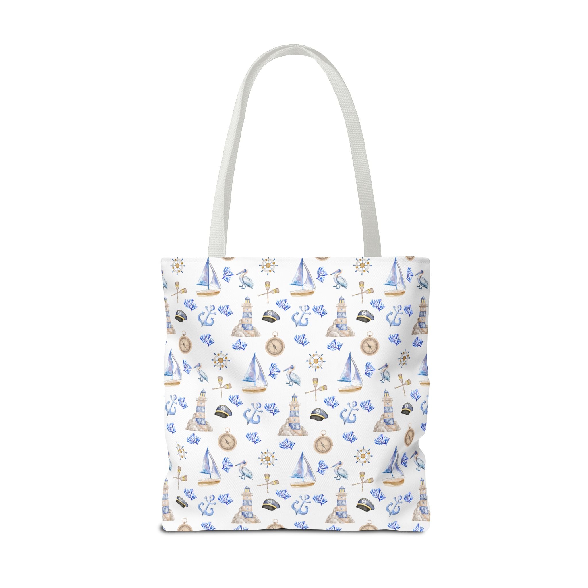 Sail Away - Nautical Themed Tote Bag, Beach Bag, Sailor Tote, Summer Essentials, Gift for Sea Lovers, Travel Bag