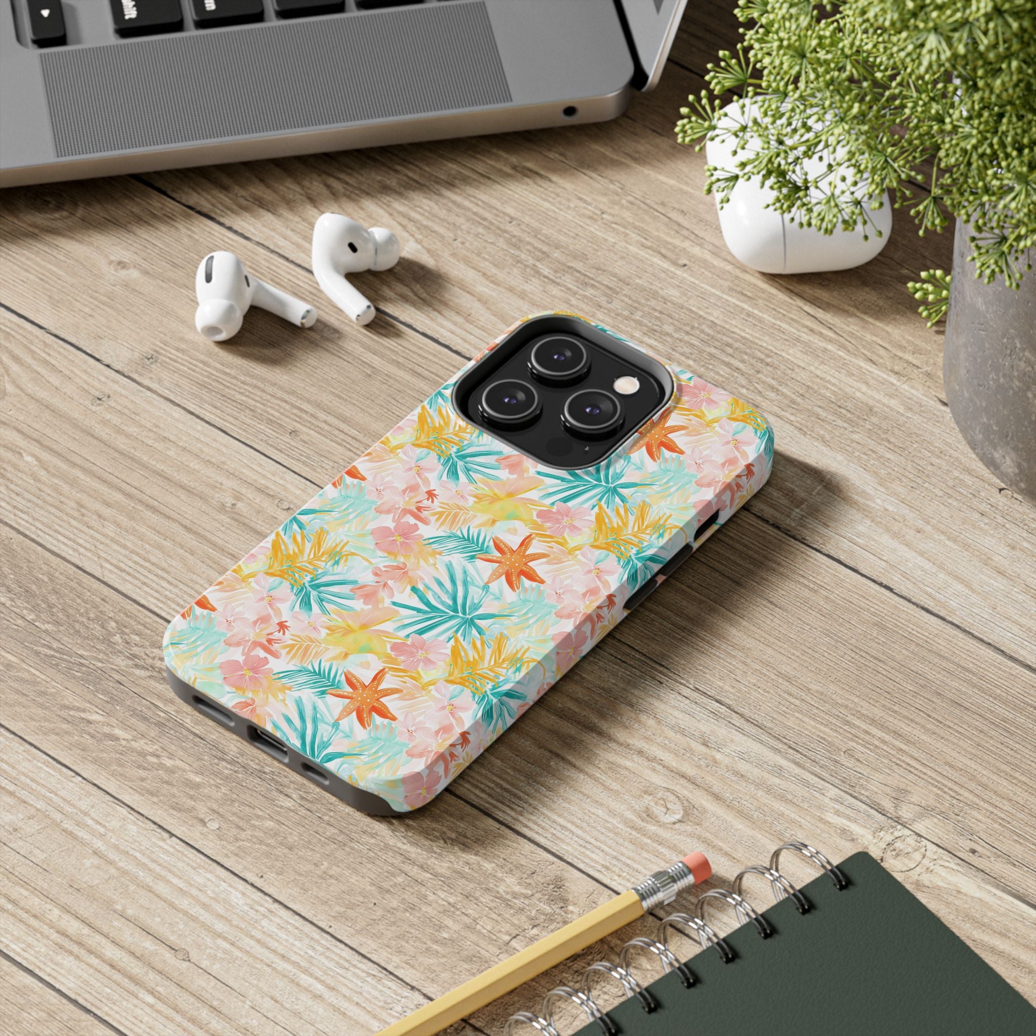Tropical Starfish - Floral Phone Case - Summer Vibe, Durable Protection, Gift for Beach Lovers, Tropical Decor, Eco-Friendly Design