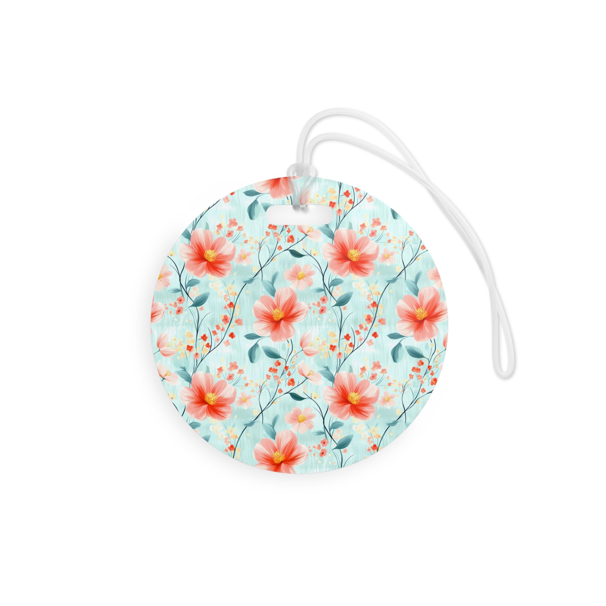 Teal Daisy Luggage Tag, Travel Accessories, Luggage, Vacation must have, Beach Vacation Supplies