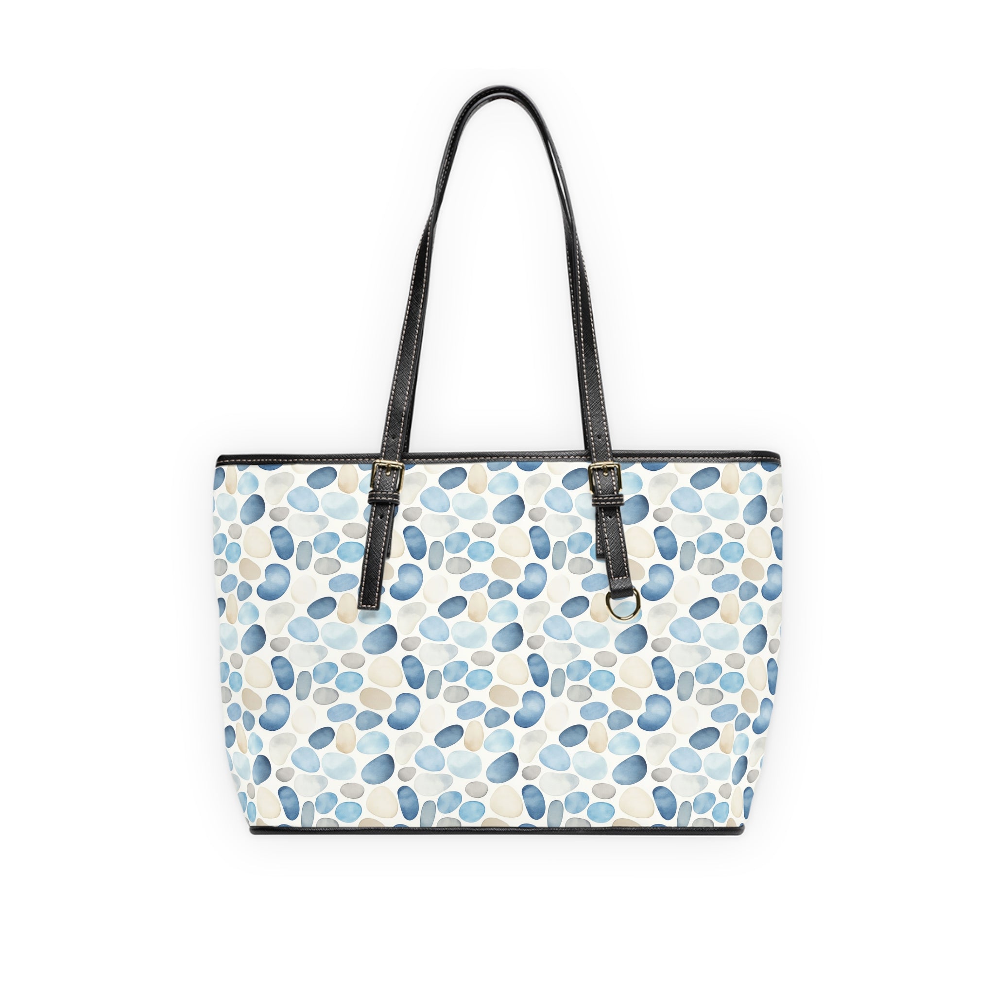 Cobble Stone - Leather Shoulder Bag for Casual Outings, Stylish Tote Bag, Everyday Handbag, Gift for Her, Fashionable Carryall
