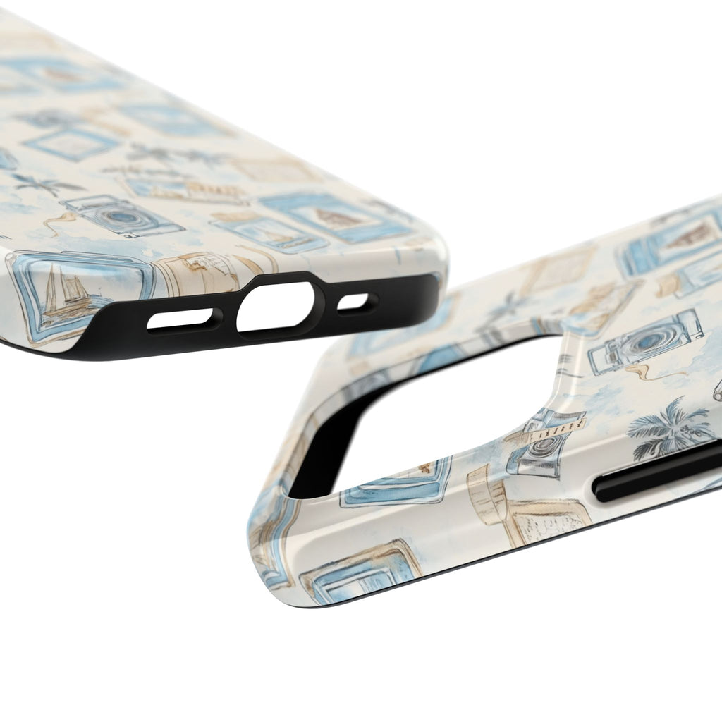 Vintage Vacay- Tough Phone Case - Tropical Vintage Camera Design