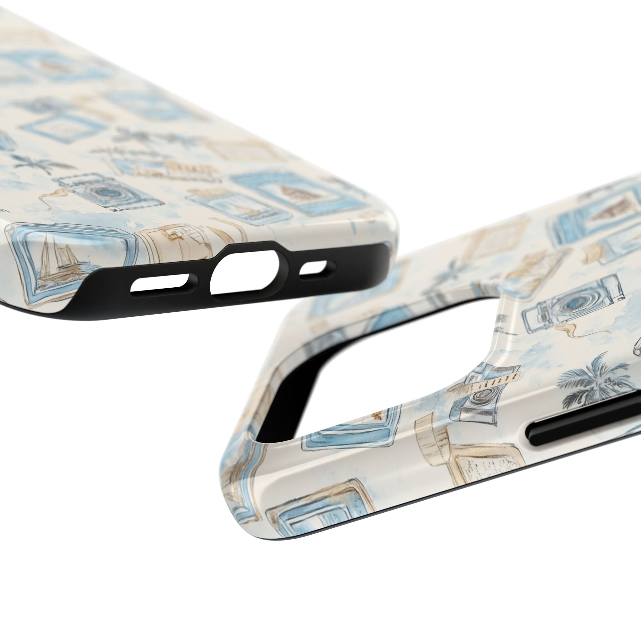 Vintage Vacay- Tough Phone Case - Tropical Vintage Camera Design