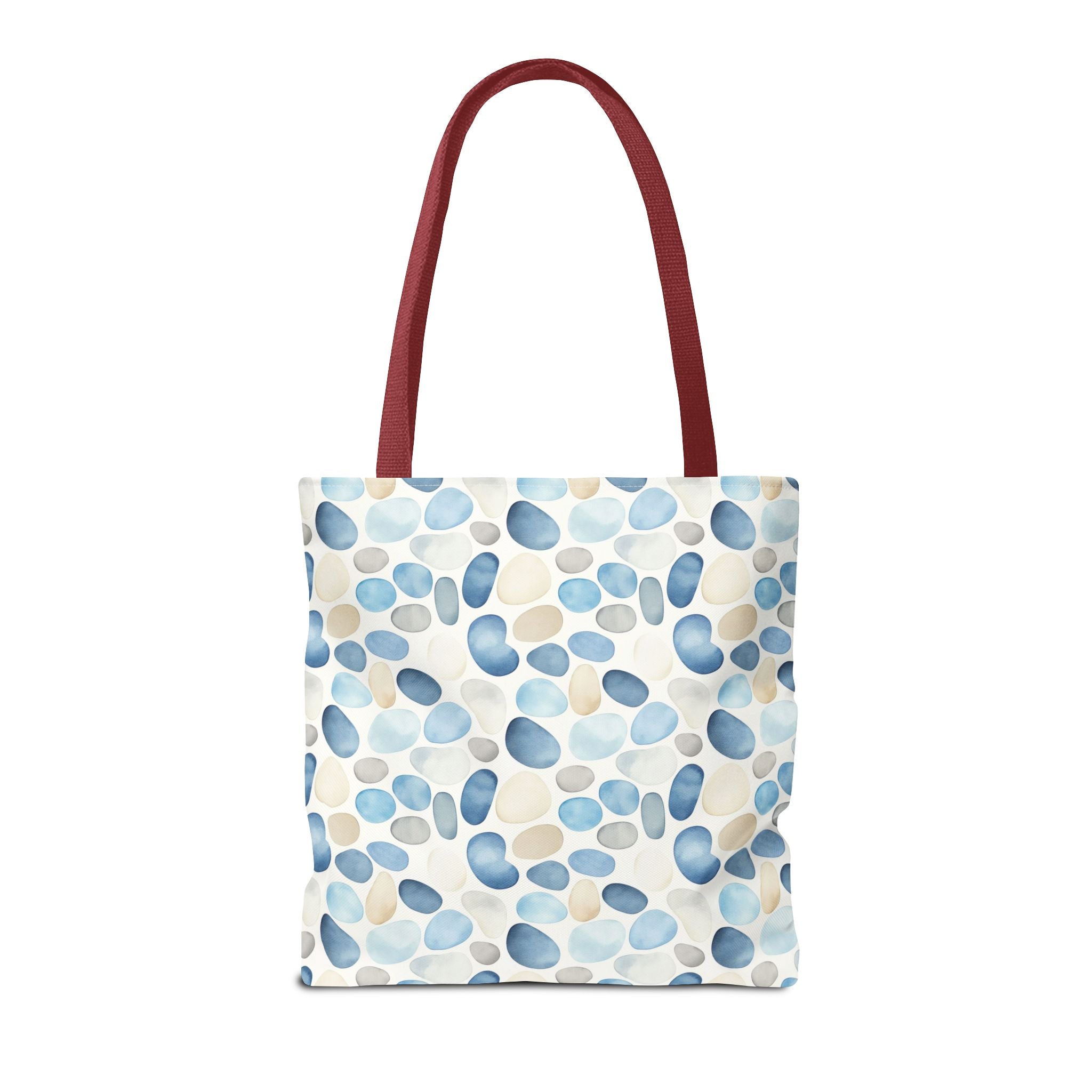 Cobble stone- Tote Bag with Blue Pebble Design | Beach Bag, Grocery Tote, Shopping Bag, Gift Bag, Eco-Friendly Tote