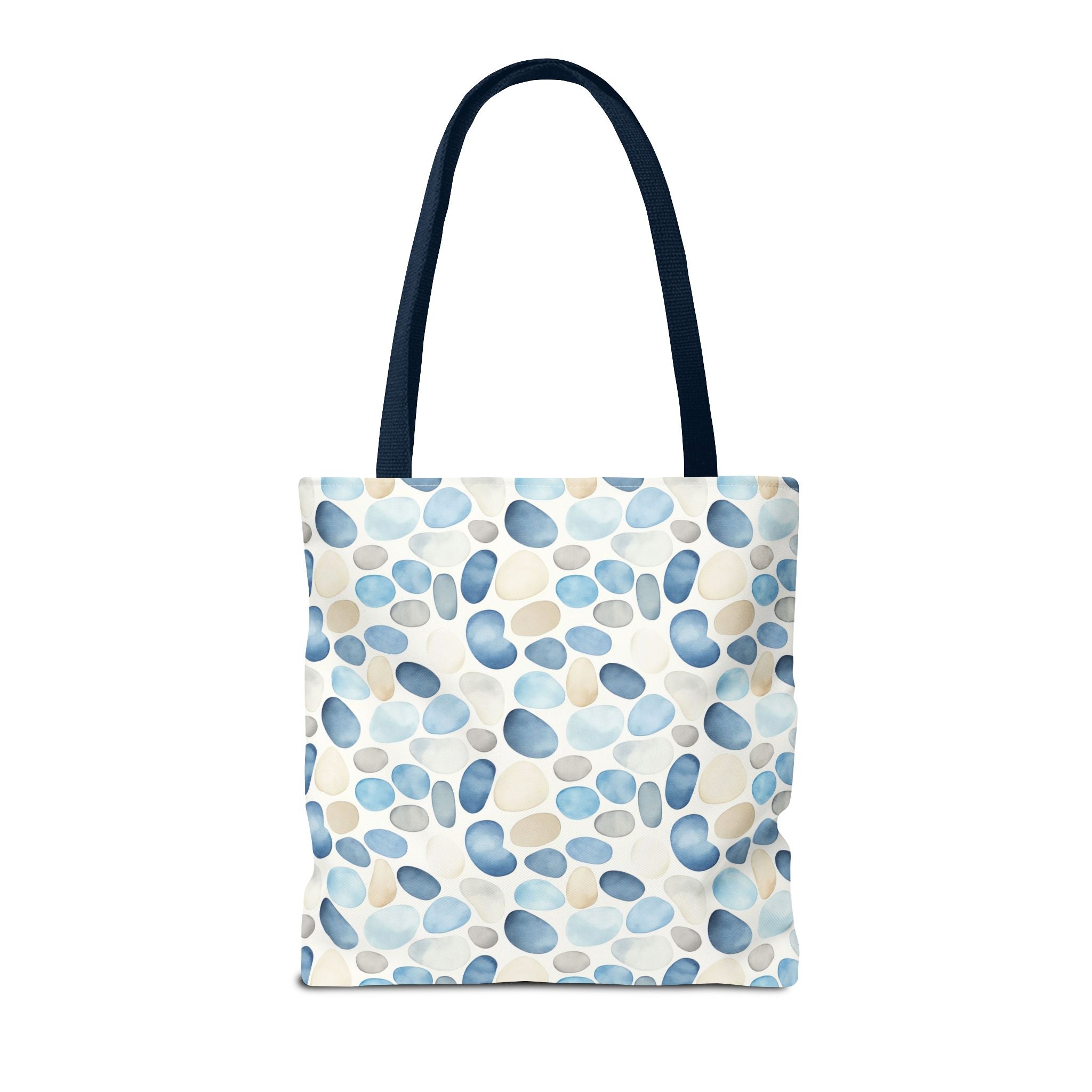 Cobble stone- Tote Bag with Blue Pebble Design | Beach Bag, Grocery Tote, Shopping Bag, Gift Bag, Eco-Friendly Tote