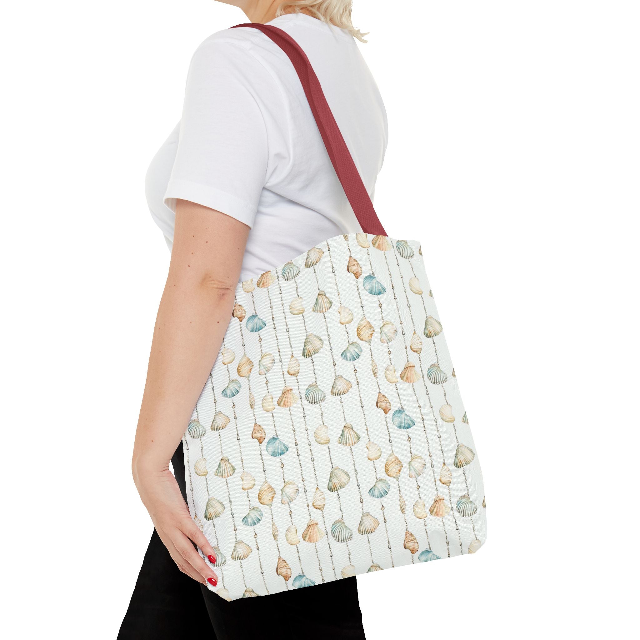 Seashell Lovers- Chic Patterns Tote Bag, Stylish Handbag, Reusable Shopping Tote, Beach Bag, Gift for Her, Eco-Friendly Bag, Casual Purse