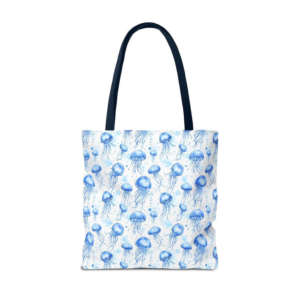 Blue Jellyfish Tote Bag - Ocean-Inspired Carryall, Beach Bag, Eco-Friendly Shopping Tote, Perfect Gift for Sea Lovers