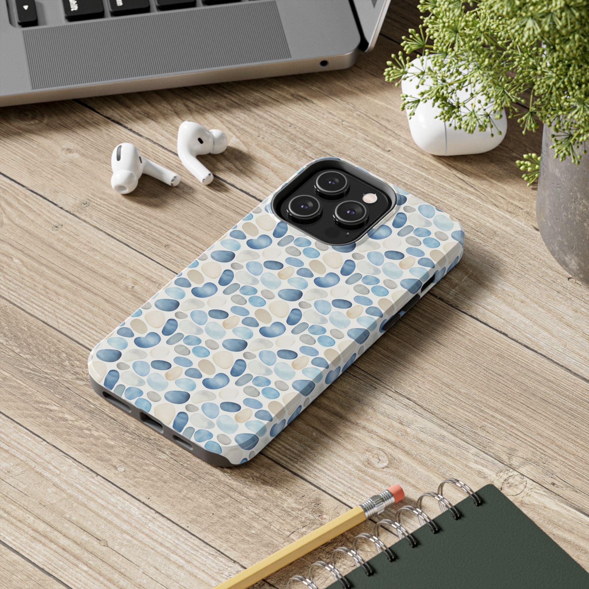 Cobblestone- Stylish Tough Phone Cases with Pebble Design, Durable Phone Accessories, Trendy Phone Cover, Protective Case, Gift for Tech Lovers