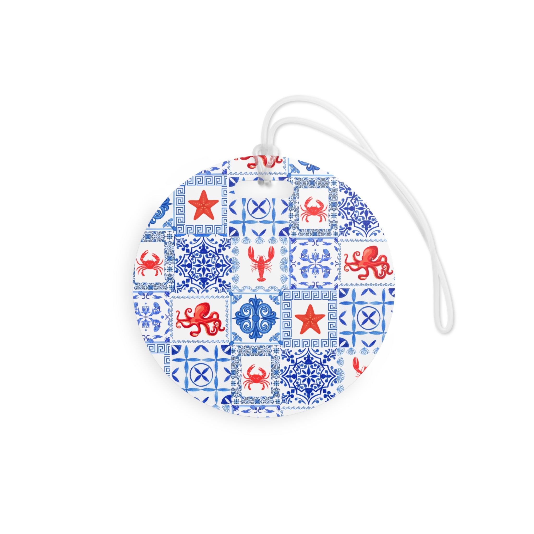 Greek Sea- Nautical Themed Luggage Tags | Travel Accessories, Beach Vacation, Personalized Tags, Gift for Travelers, Cruise Tags