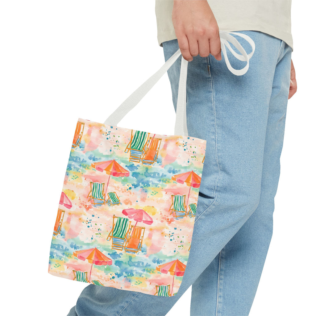 Beach Vibes Tote Bag | Summer Carryall, Vacation Essential, Eco-Friendly Bag, Gift for Her, Travel Organizer