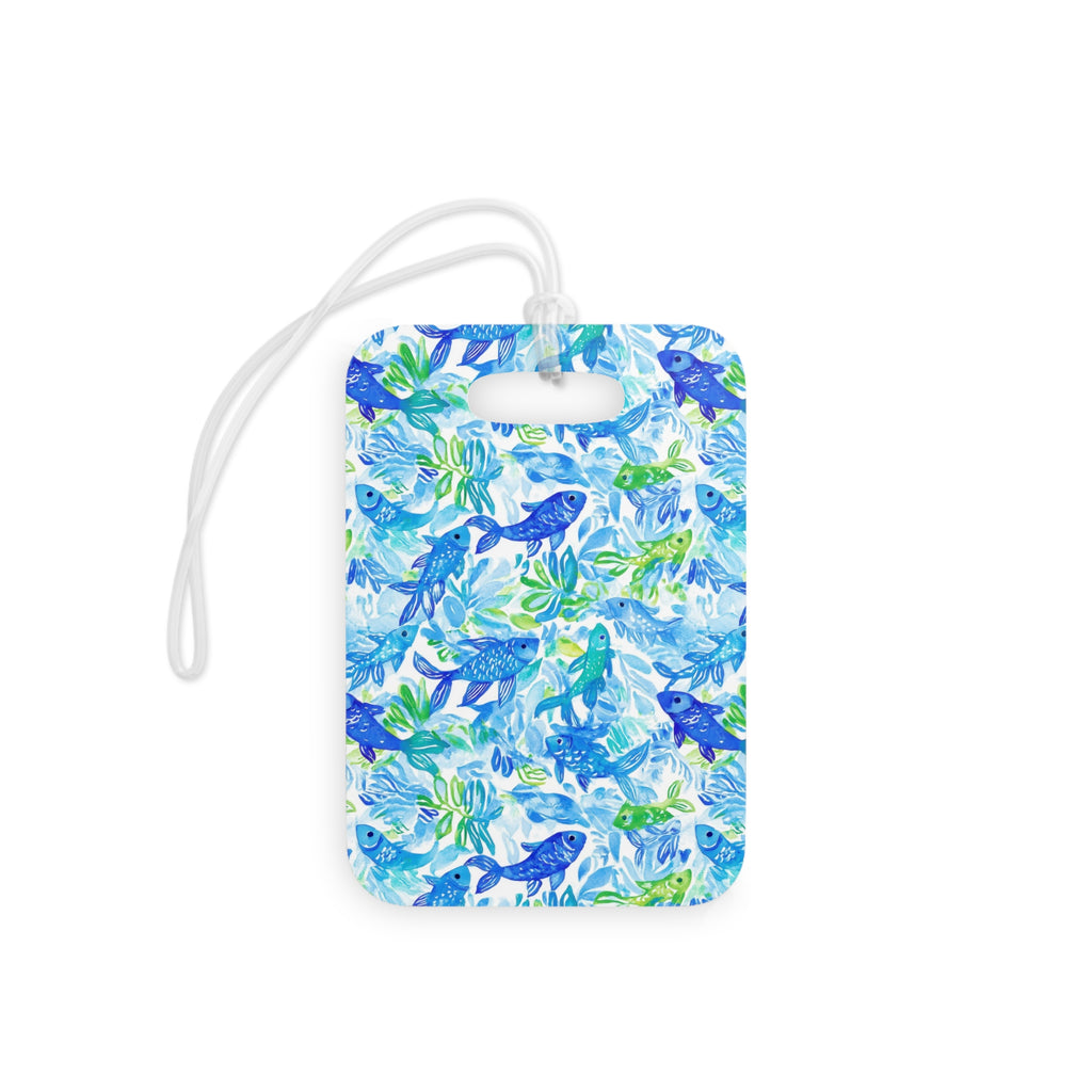 Vibrant Fish Luggage Tag, Travel Accessories, Luggage, Vacation must have, Beach Vacation Supplies