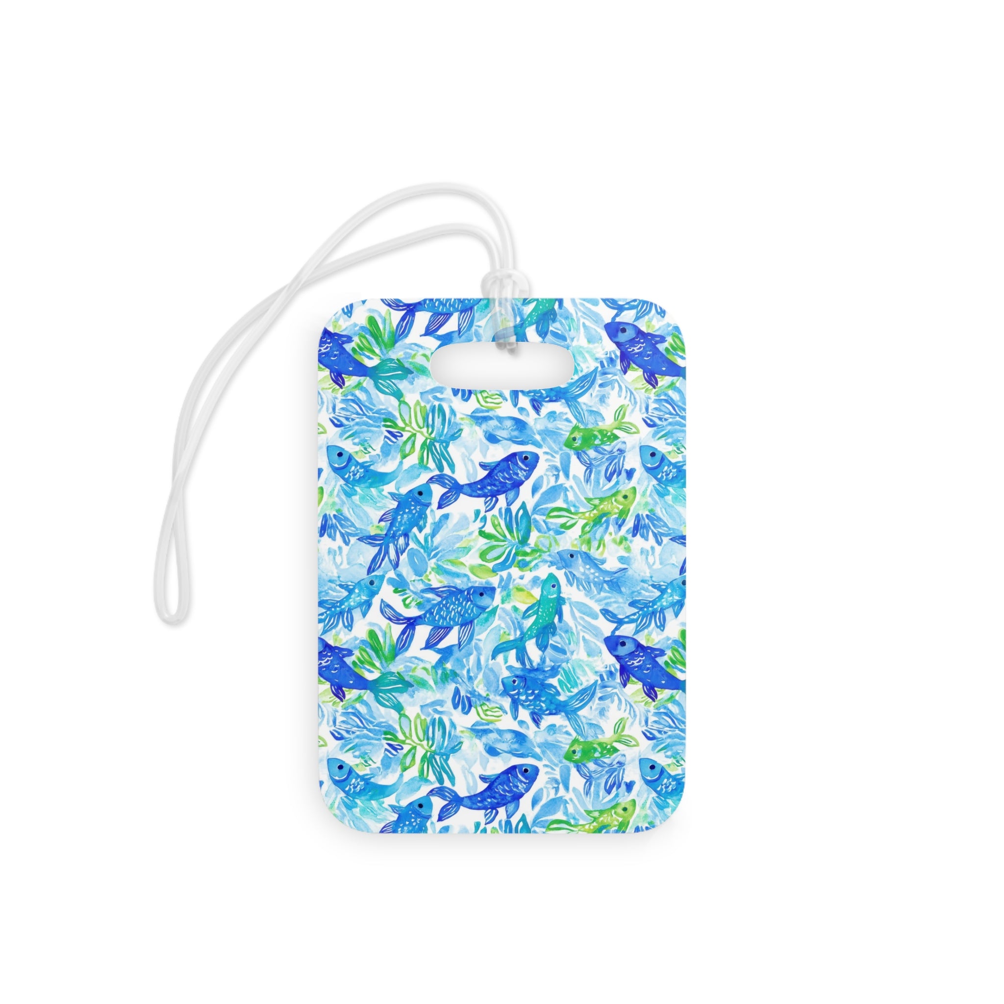 Vibrant Fish Luggage Tag, Travel Accessories, Luggage, Vacation must have, Beach Vacation Supplies