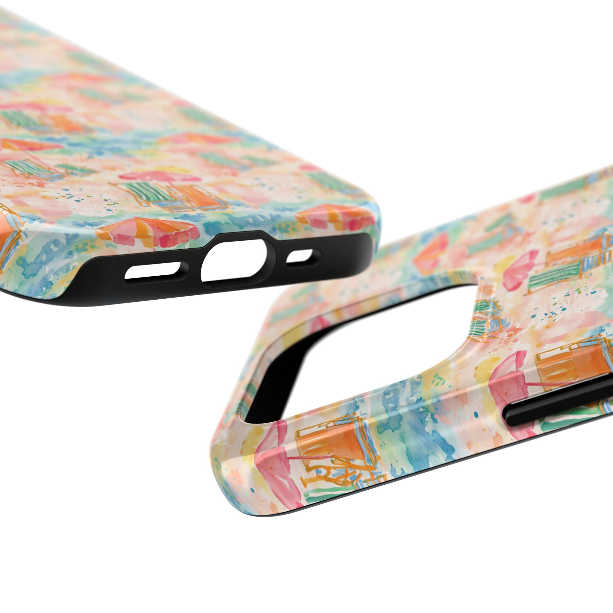 Beach Vibes - Colorful Beach Scene Tough Phone Cases | Summer Vibes, Beach Lover Gift, Durable Case, Phone Accessories, Fun Design