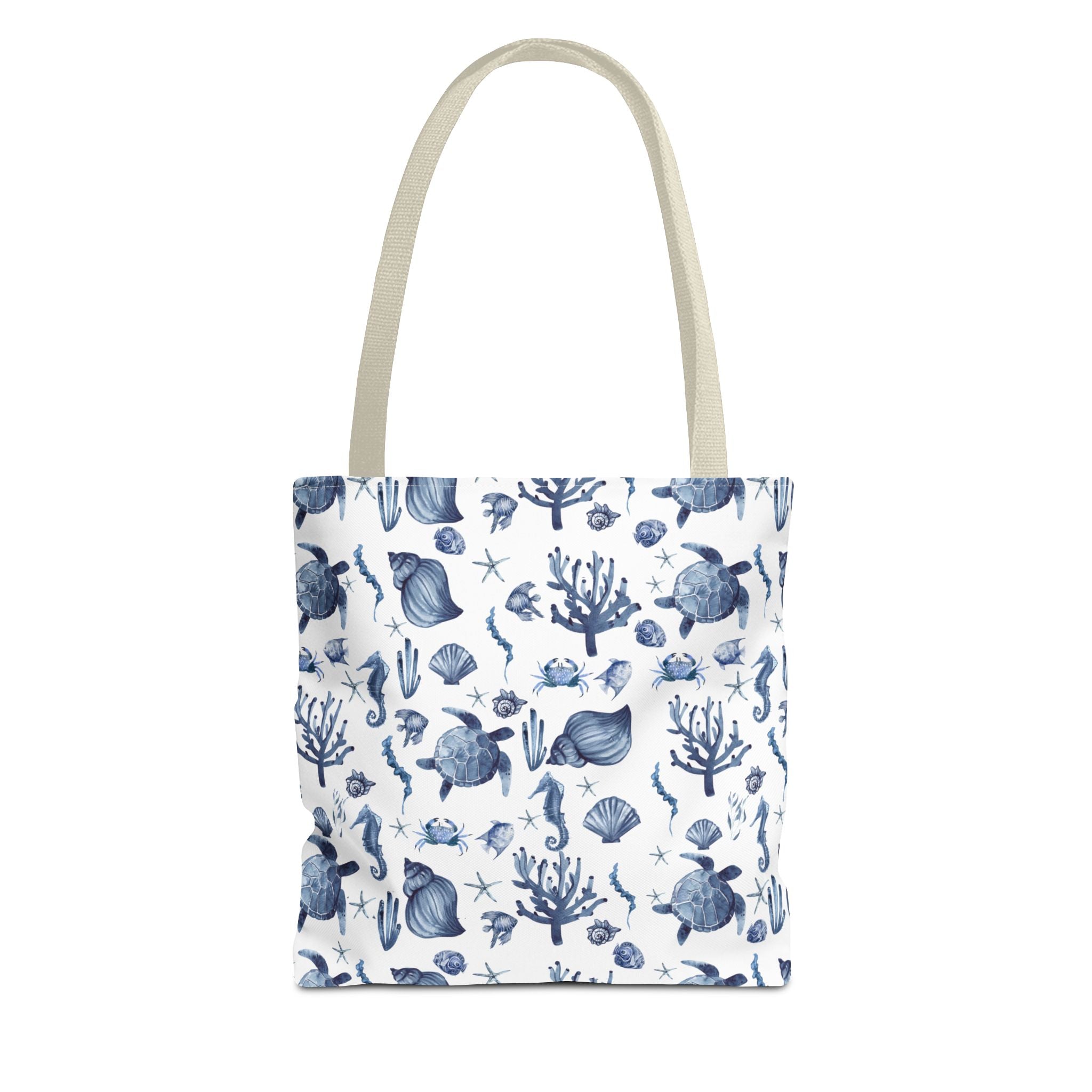 Deep Blue Sea - Coastal fish Dreams Tote Bag, Ocean-Inspired Beach Bag, Nautical Gift for Her, Summer Essentials, Travel Tote, Marine Animal Design