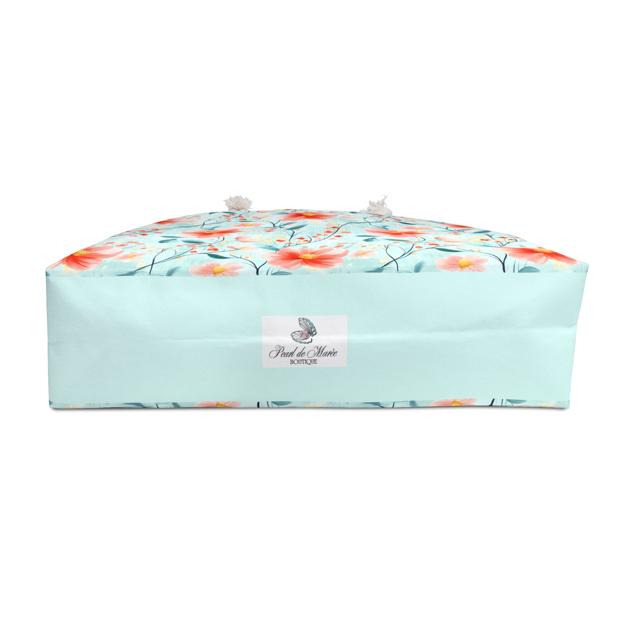 Teal Daisy Weekender Tote Bag, Beach Bag, Beach Tote, Large tote bag, Vacation Bag, Bridesmaid Gift