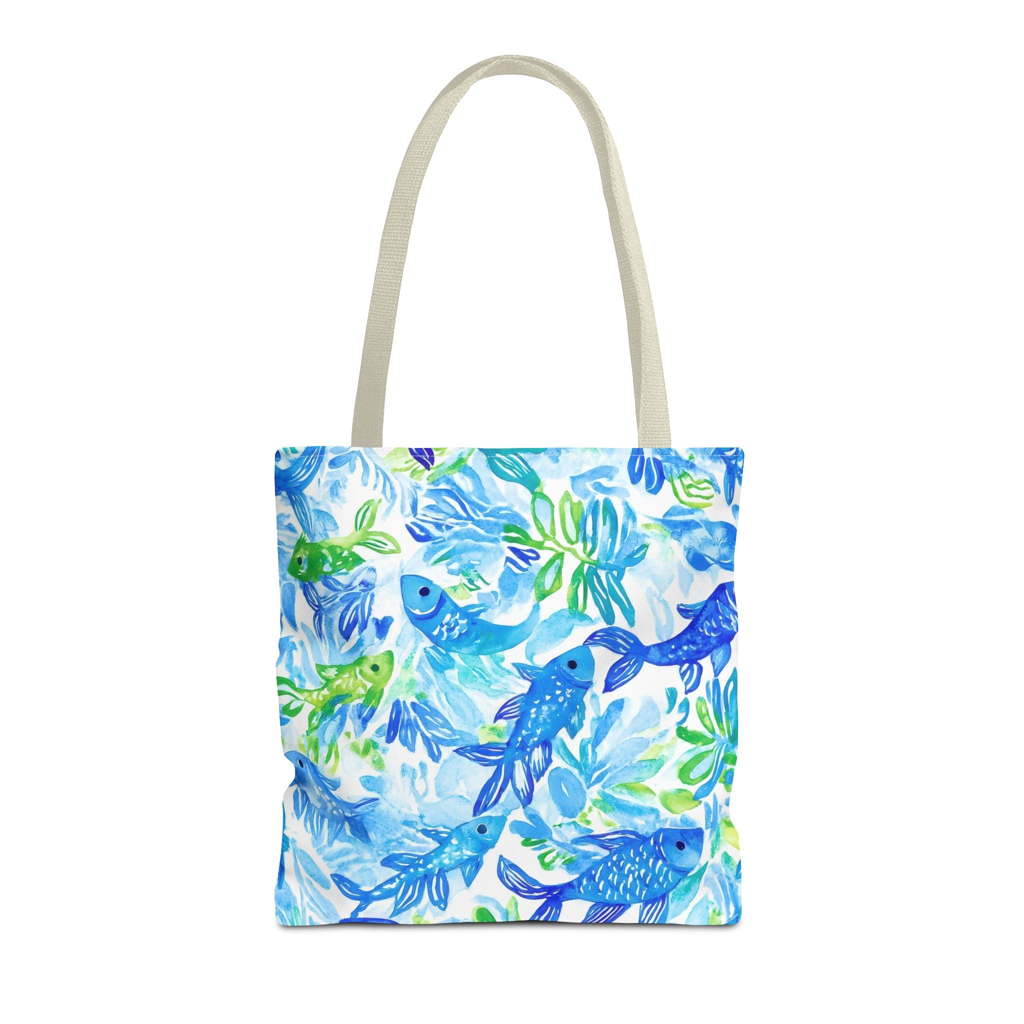 Vibrant Fish- Colorful Fish Tote Bag, Beach Bag, Shopping Tote, Eco-Friendly Reusable Bag, Gift for Ocean Lovers, Summer Accessory