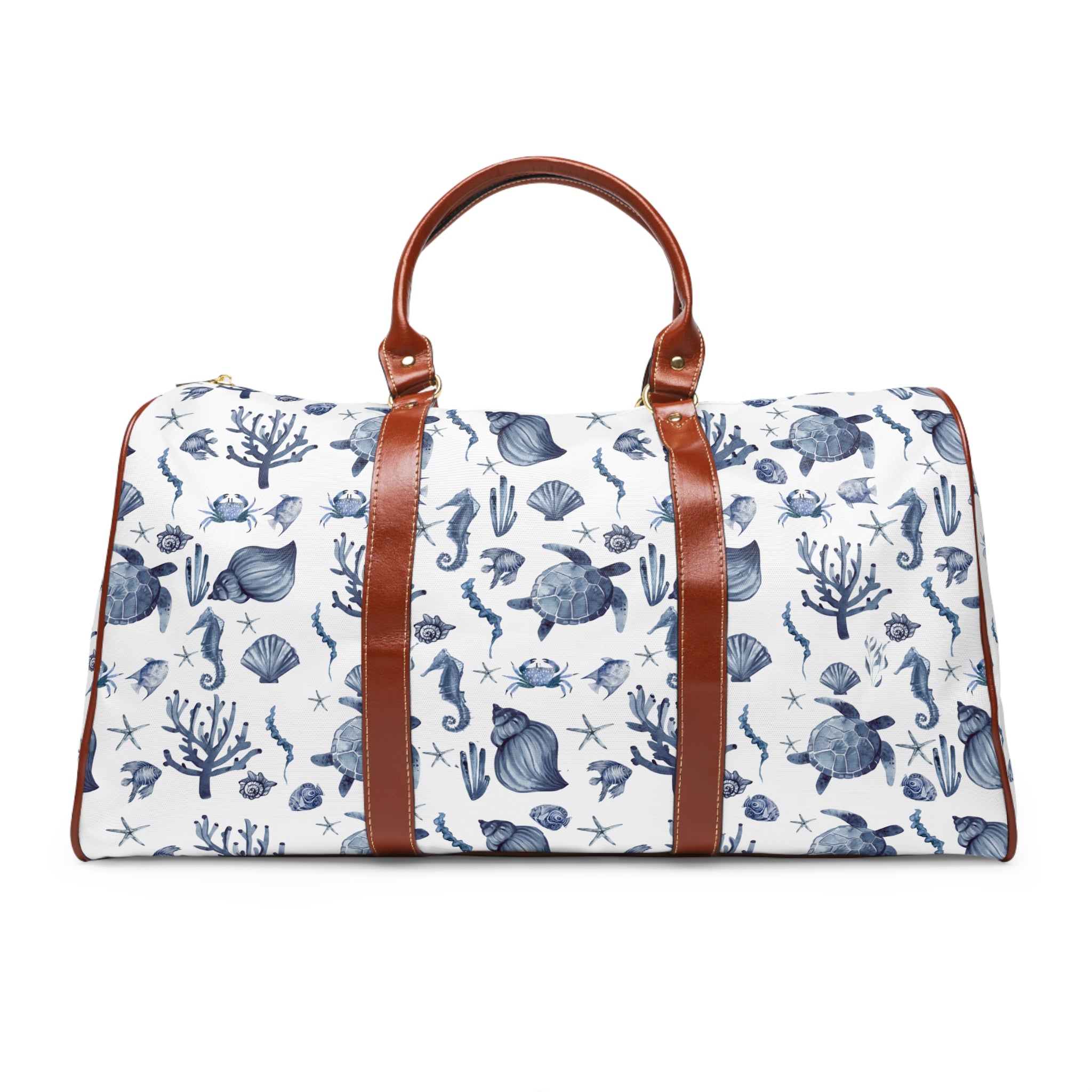 Deep Blue Sea- Waterproof Travel Bag | Beach Weekend Getaway, Travel Accessories, Summer Fun, Gifts for Travelers, Nautical Design