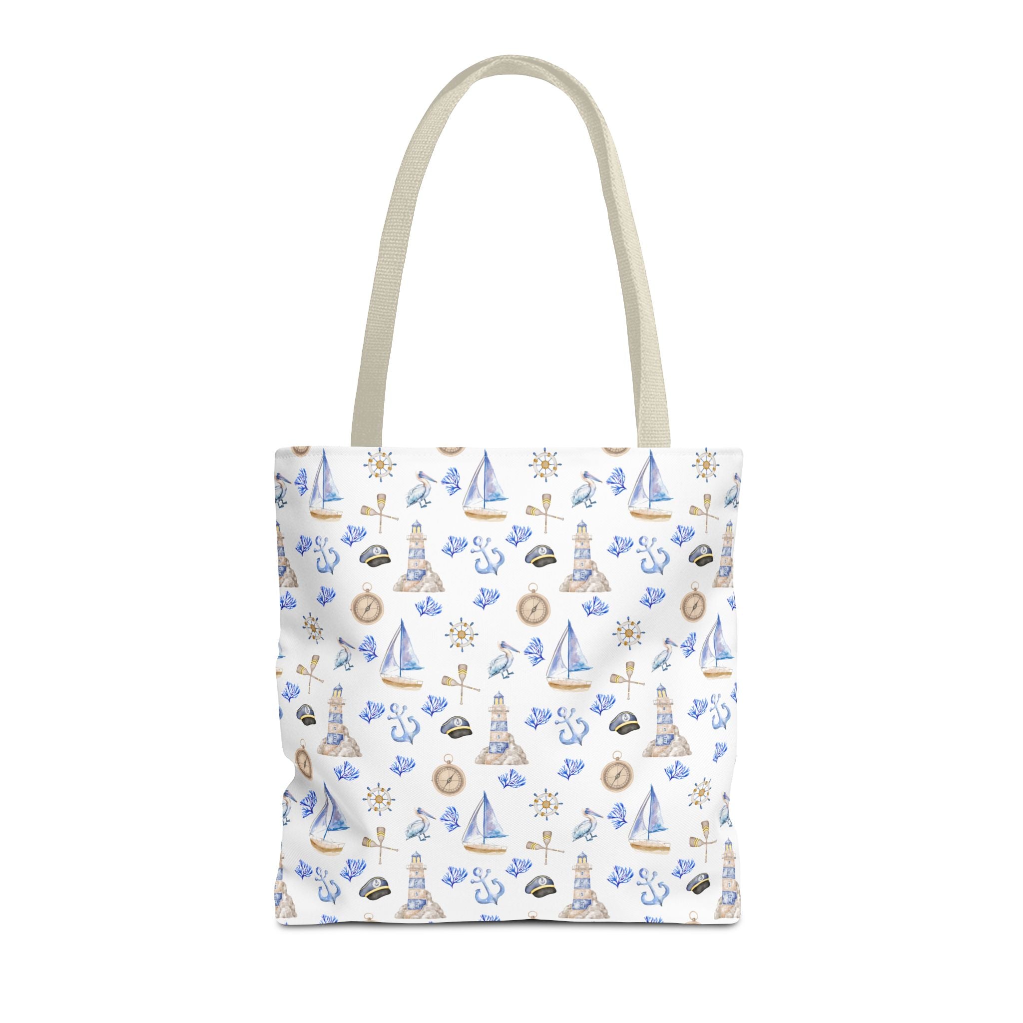 Sail Away - Nautical Themed Tote Bag, Beach Bag, Sailor Tote, Summer Essentials, Gift for Sea Lovers, Travel Bag