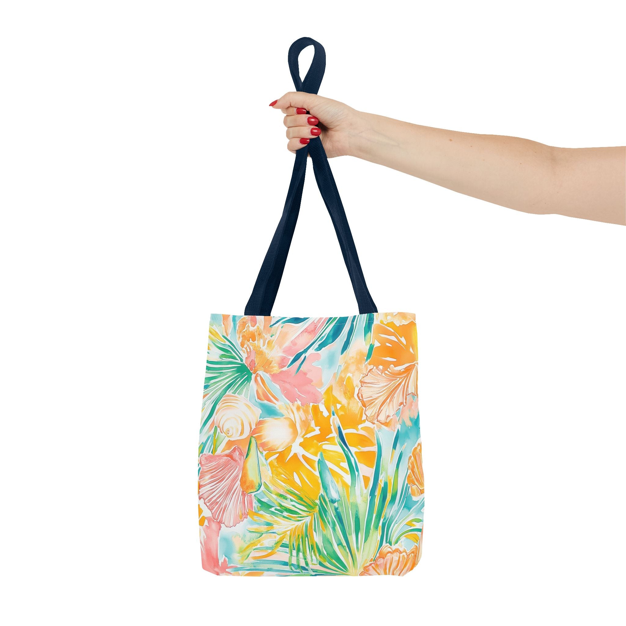 Neon Tropics Floral Tote Bag - Beach Bag, Shopping Tote, Eco-Friendly Gift, Summer Accessories, Unique Handbag